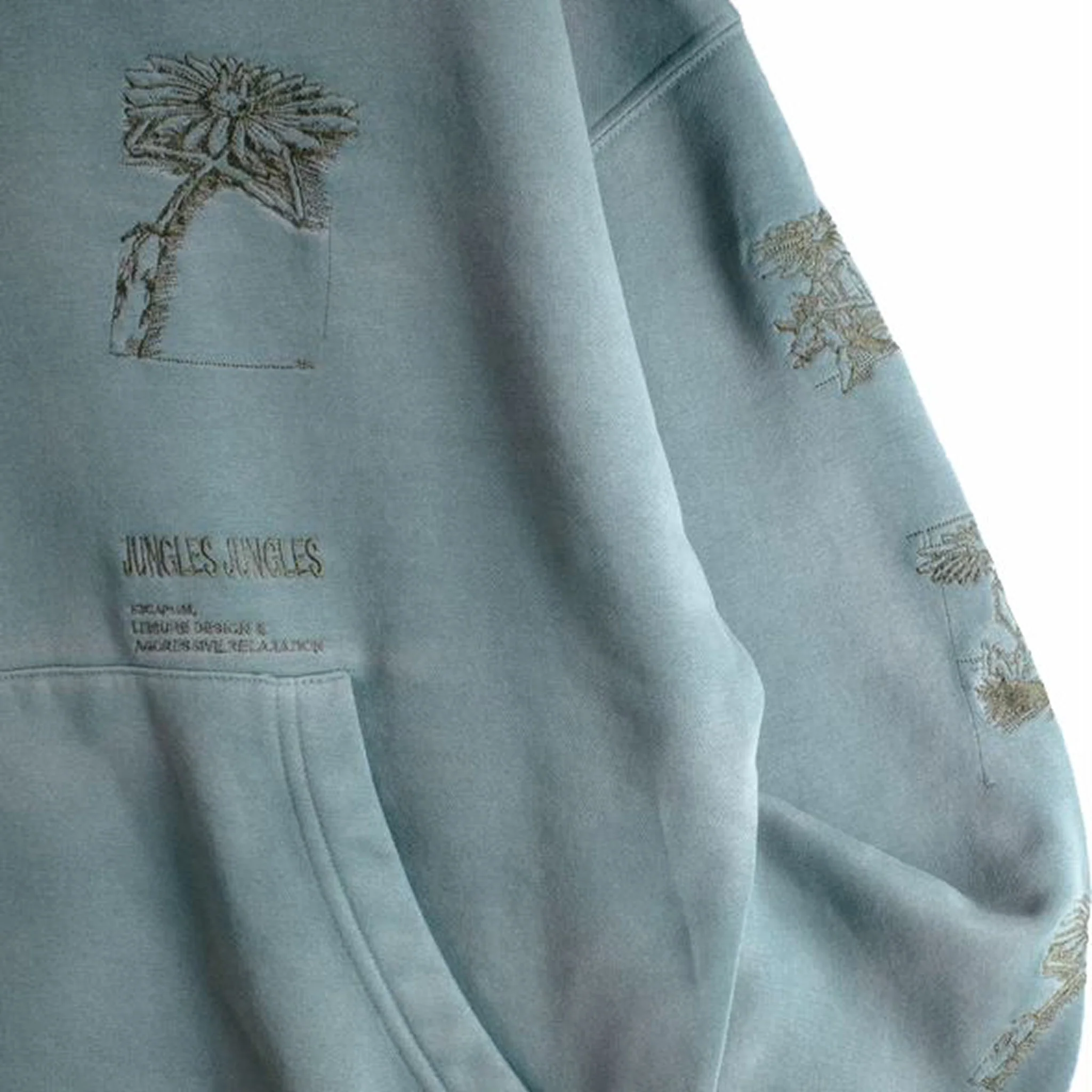 Jungles Hard Times Hoodie (Green) - Image 4