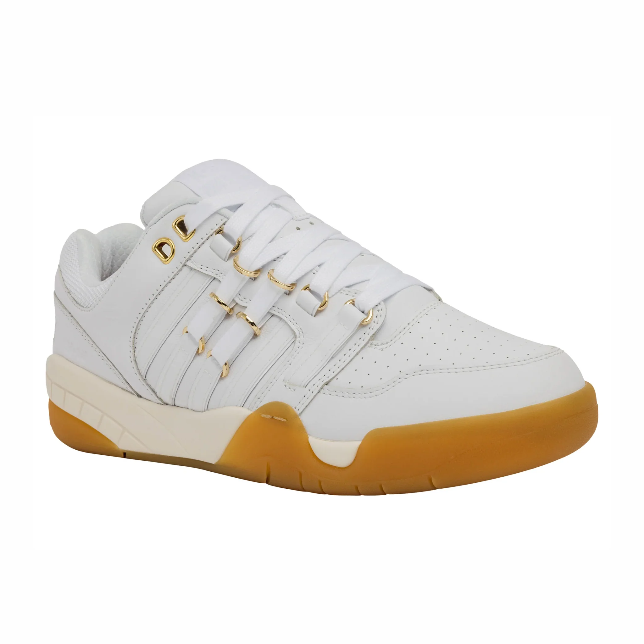 K-Swiss Men's KSRC SI-18 International (White/Erget/Gum/Gold) - Image 2