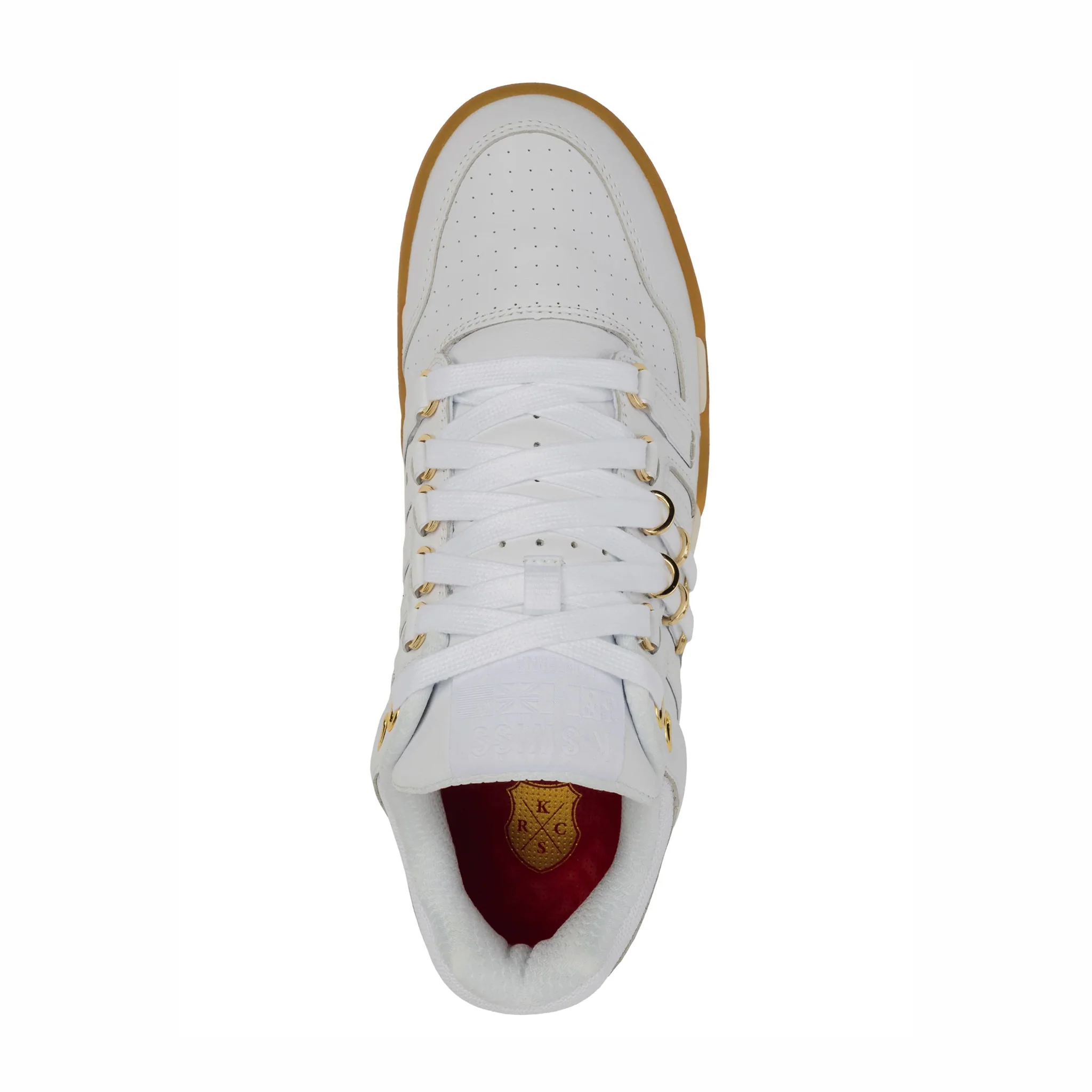 K-Swiss Men's KSRC SI-18 International (White/Erget/Gum/Gold) - Image 4