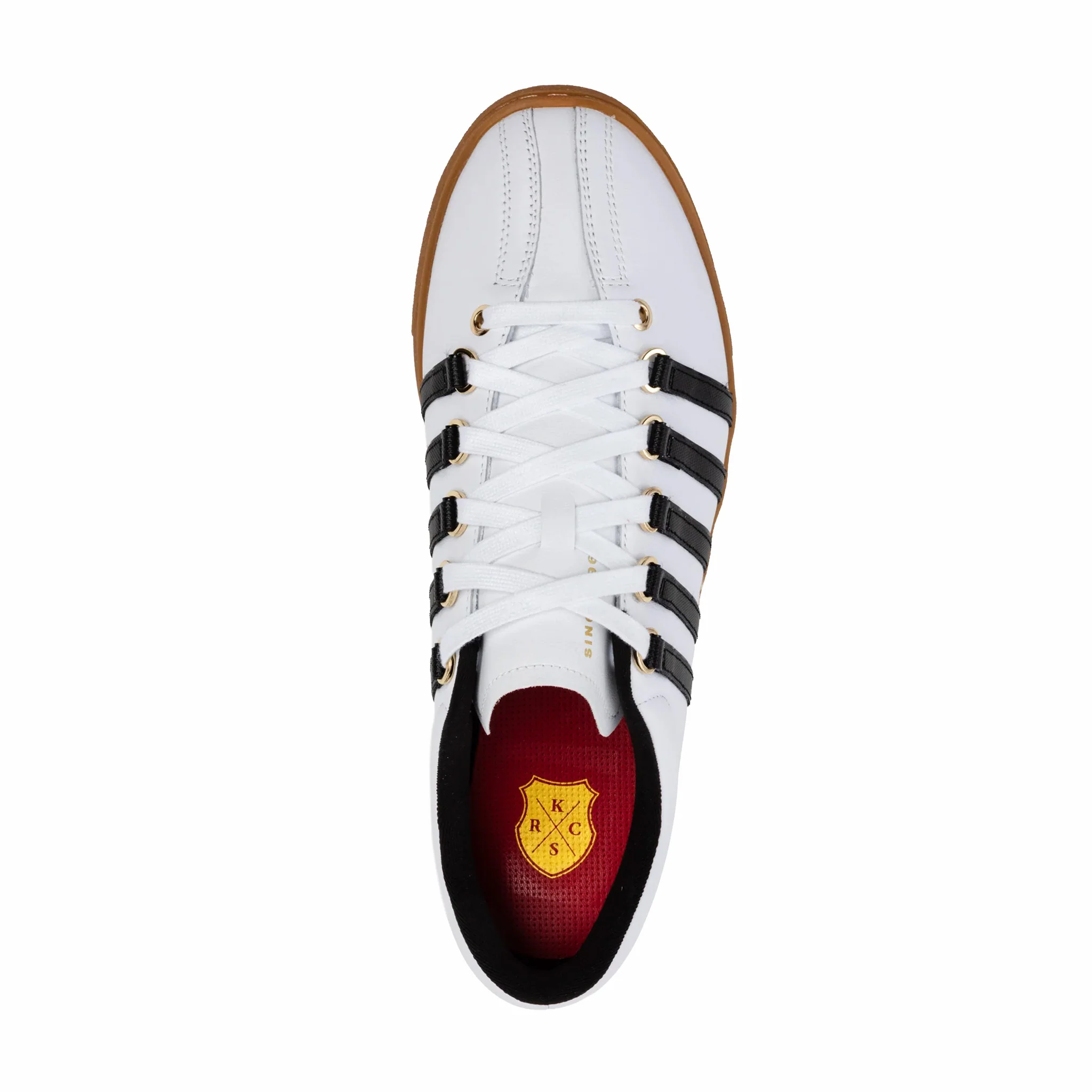 K-Swiss Unisex KSRC Classic 66 NXT (White/Black/Gum/Gold) - Image 4