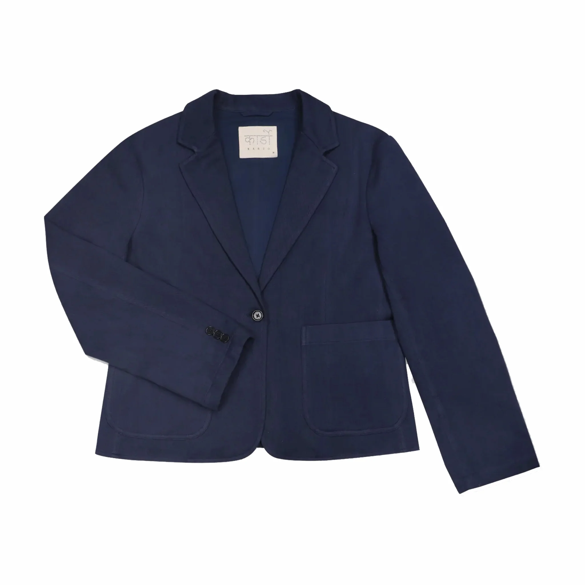 Kardo Hugh 2.0 Oversized 2 Button Blazer - Handwoven Twill (Navy)