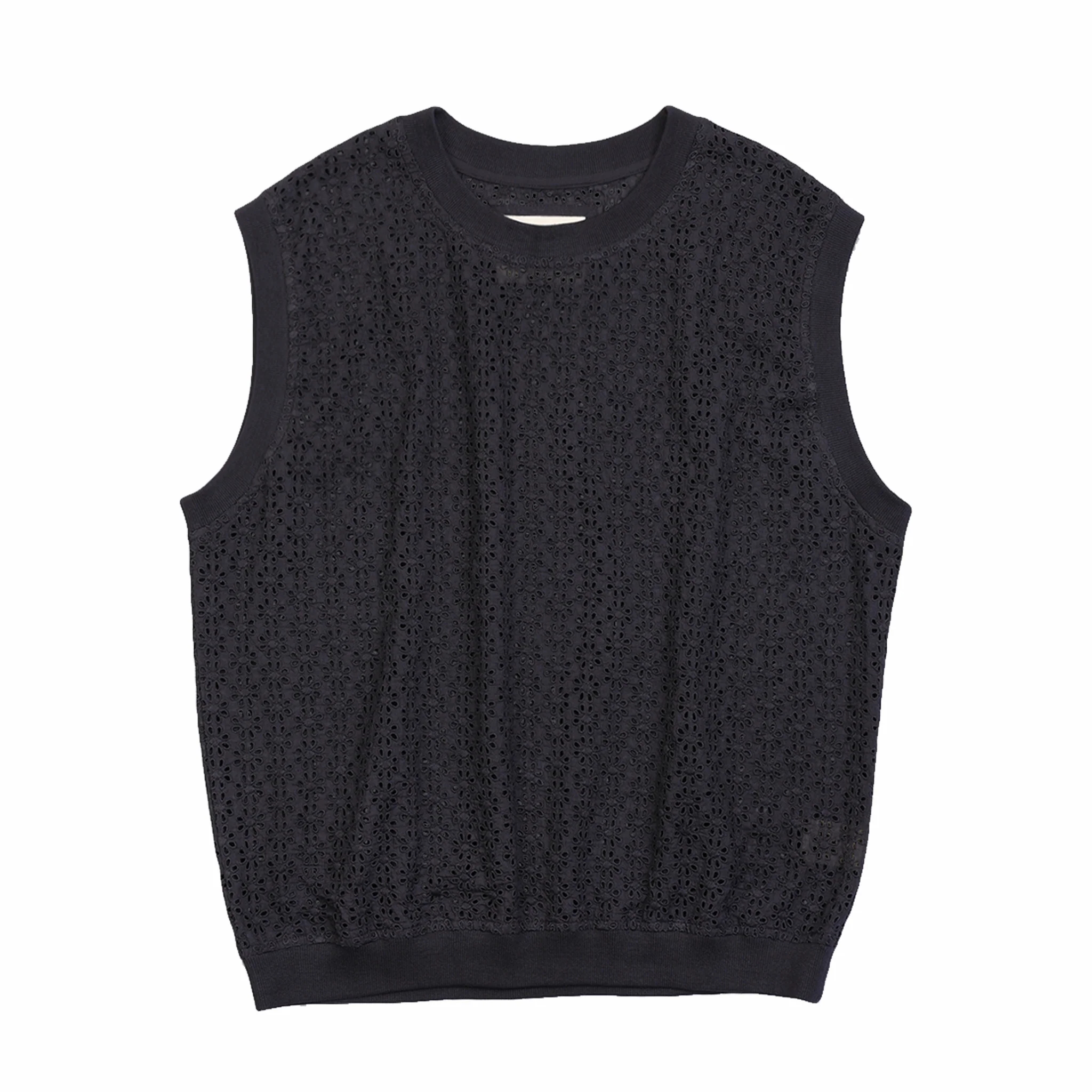 Kardo Noto Schiffli Vest (Charcoal)