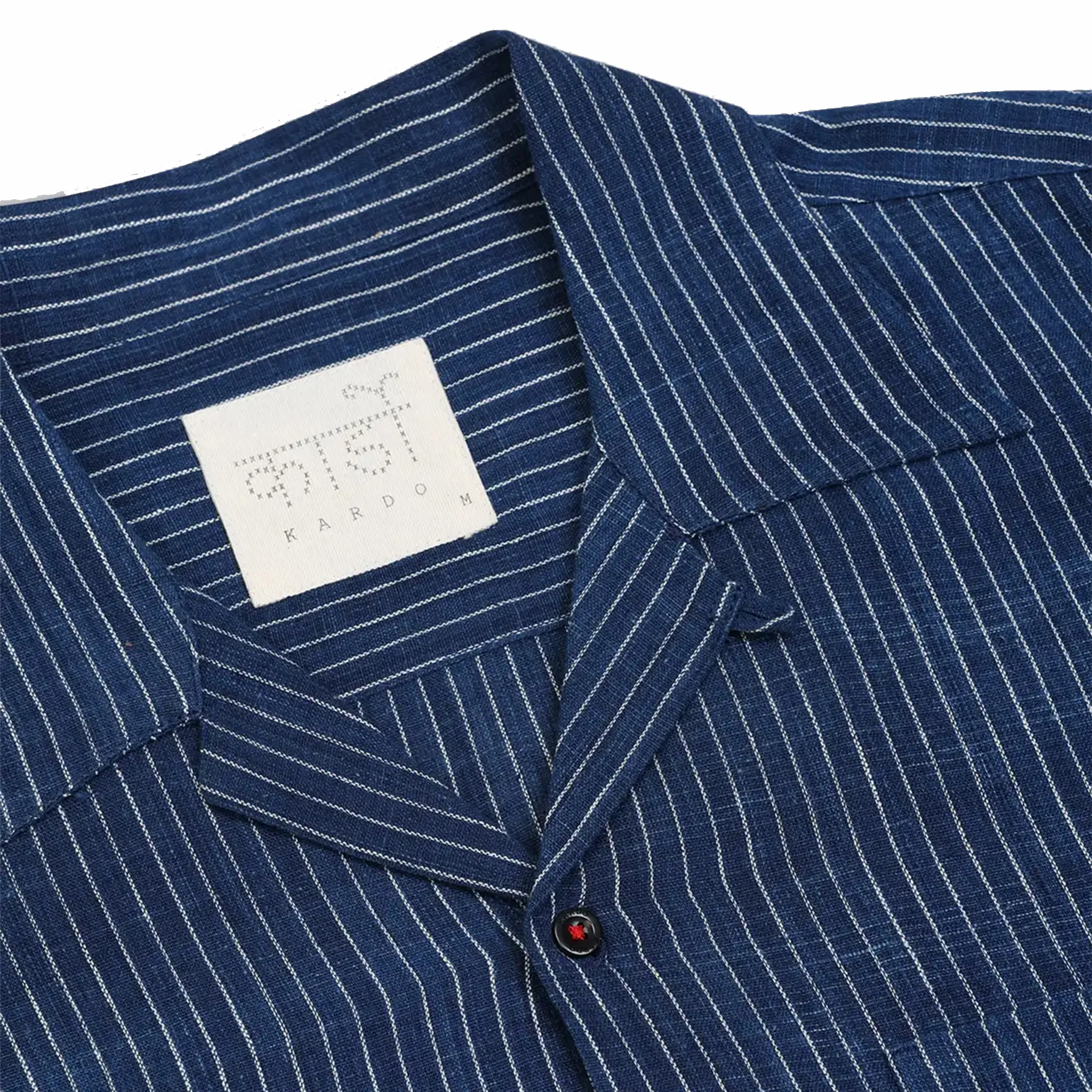 Kardo Rohit Embroidered Short Sleeve Shirt (Indigo) - Image 2