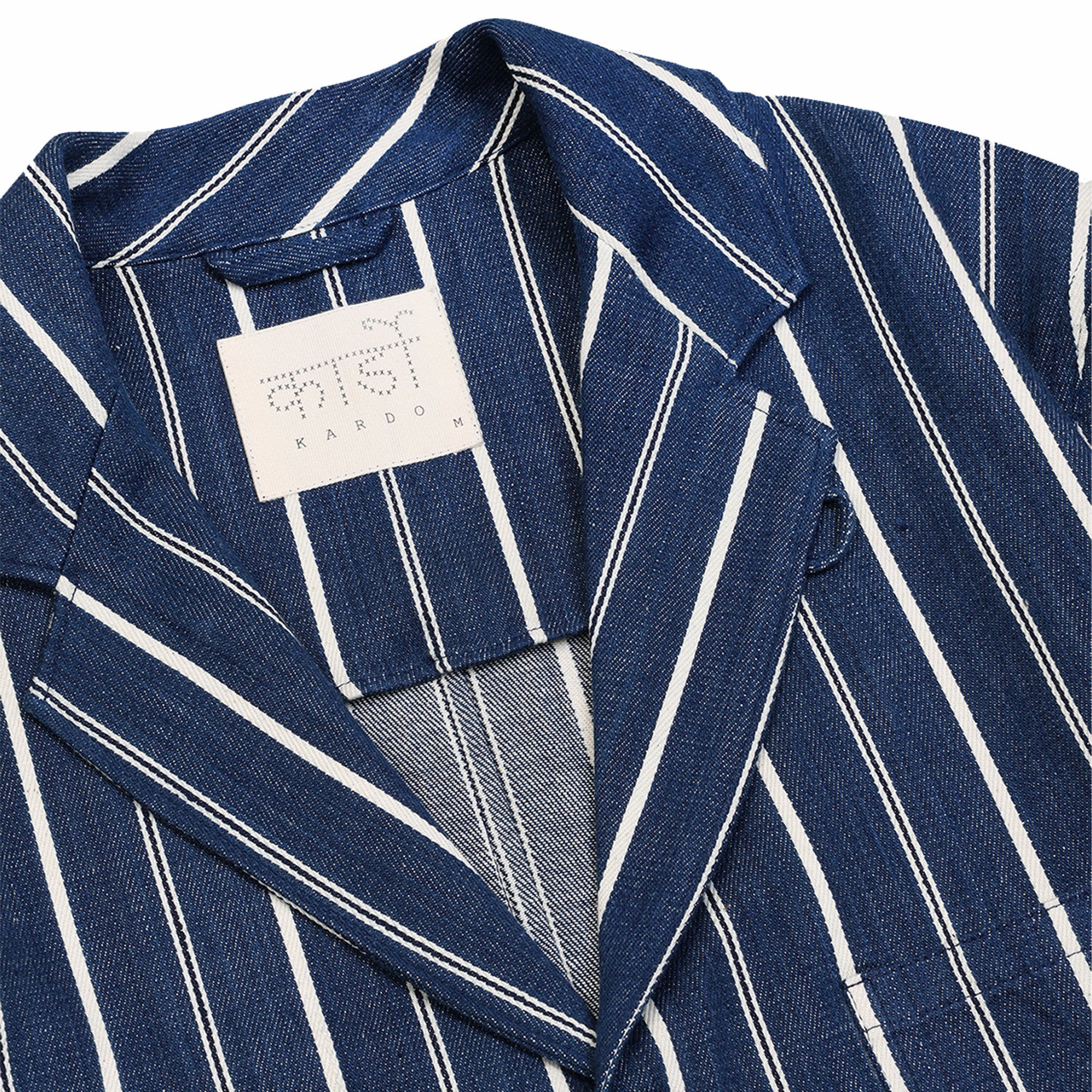 Kardo Somesh Handloom Denim Jacket (Indigo) - Image 4