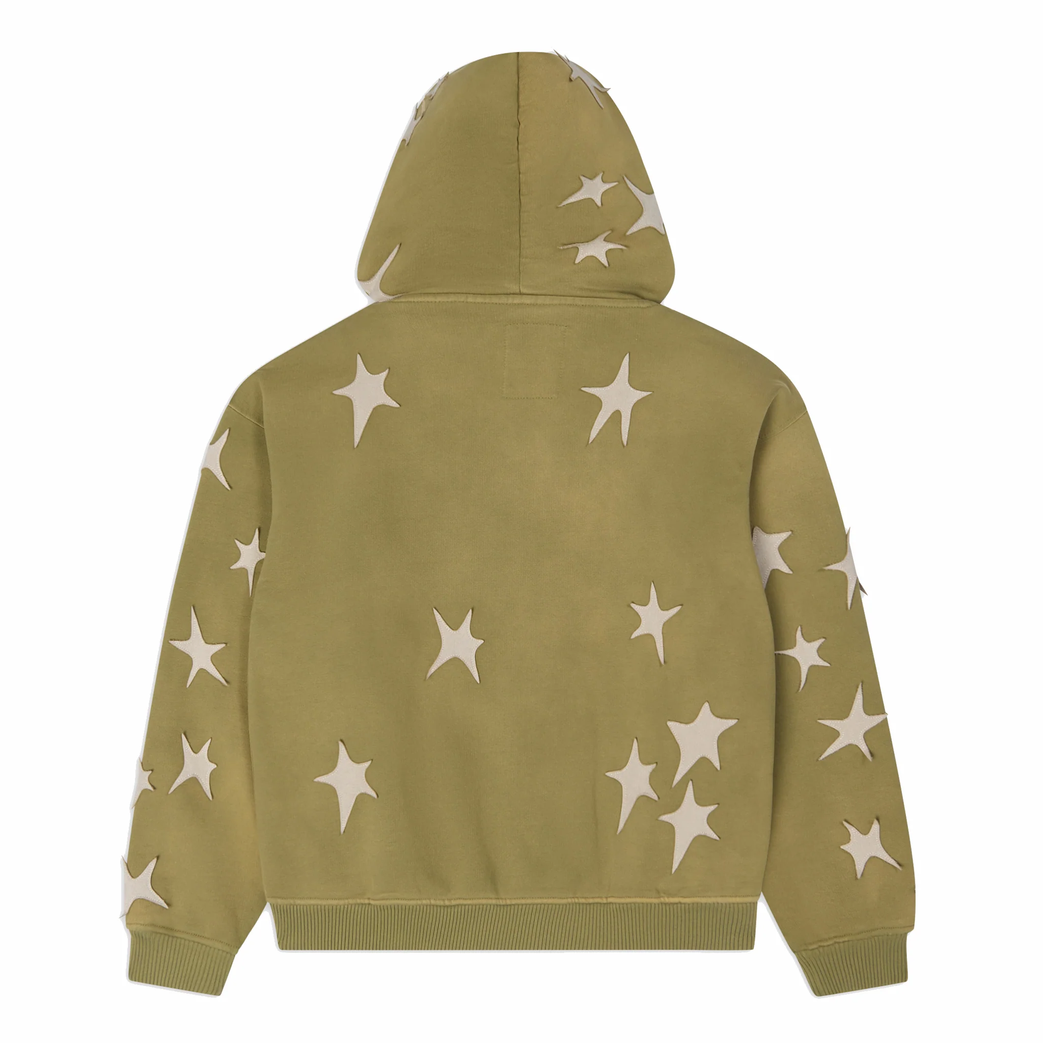 Kidsuper Stars Patchwork Washed Hoodie (Green) - Image 2