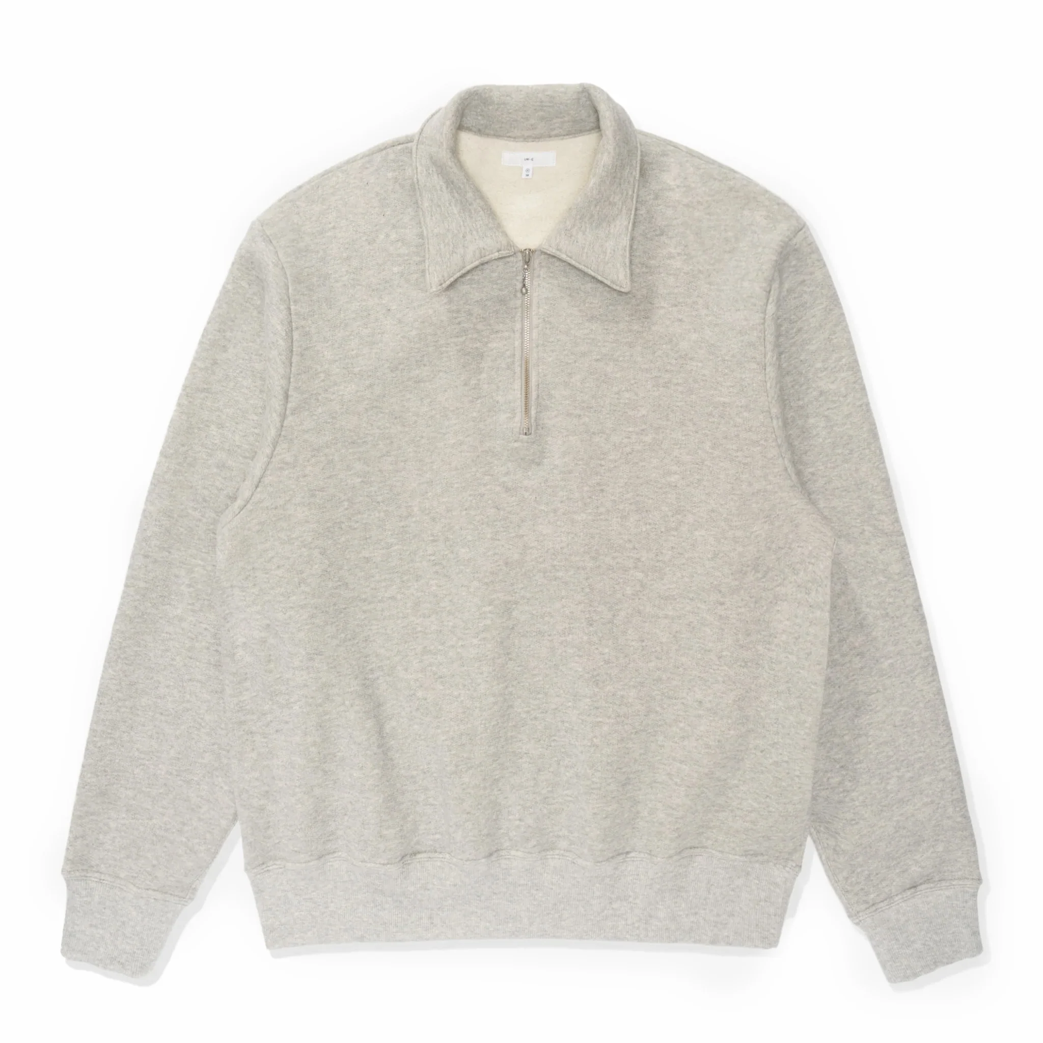 Lady White Co. Cotton Wool Quarter Zip Sweatshirt (Heather Grey)