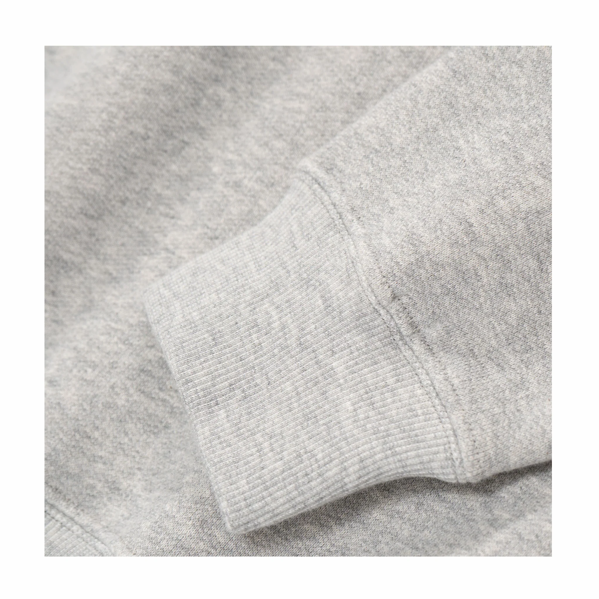 Lady White Co. Cotton Wool Quarter Zip Sweatshirt (Heather Grey) - Image 3