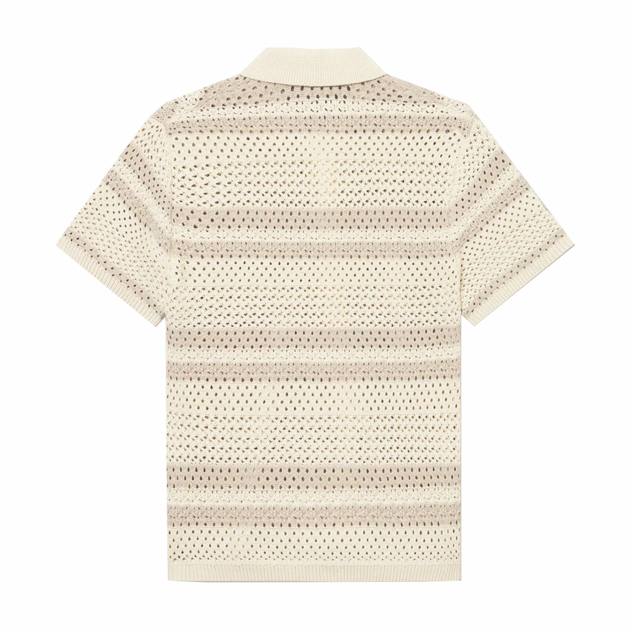 Les Deux Gianni Sort Sleeve Knit Shirt (Ivory) - Image 2
