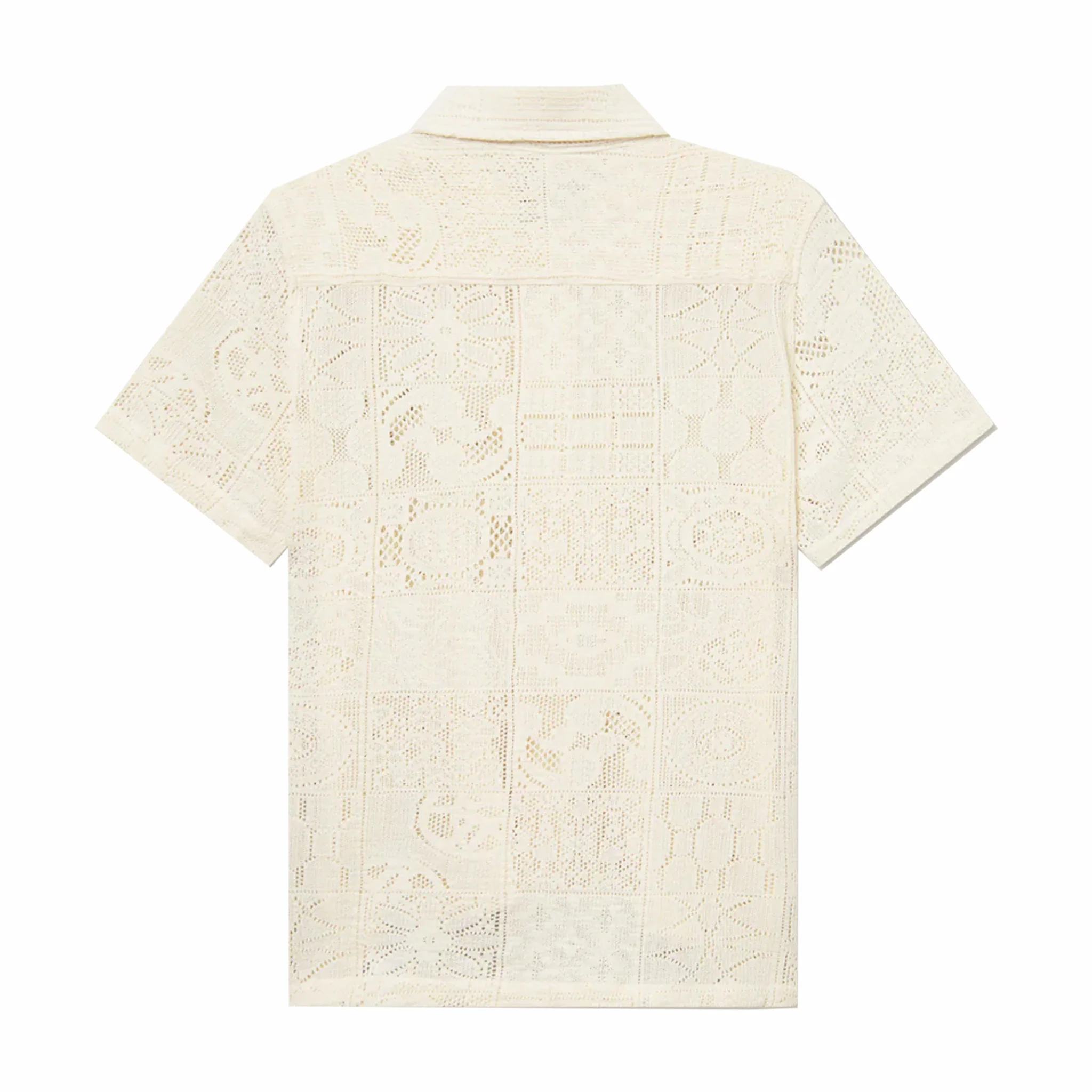 Les Deux Hector Lace Short Sleeve Shirt (Ivory) - Image 2