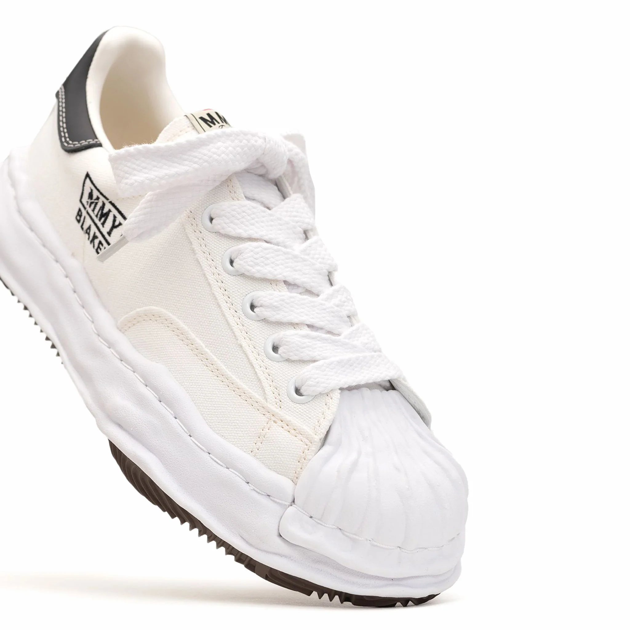 Maison MIHARA YASUHIRO "Blakey" OG Sole Canvas Low-Top Sneaker (White) - Image 5