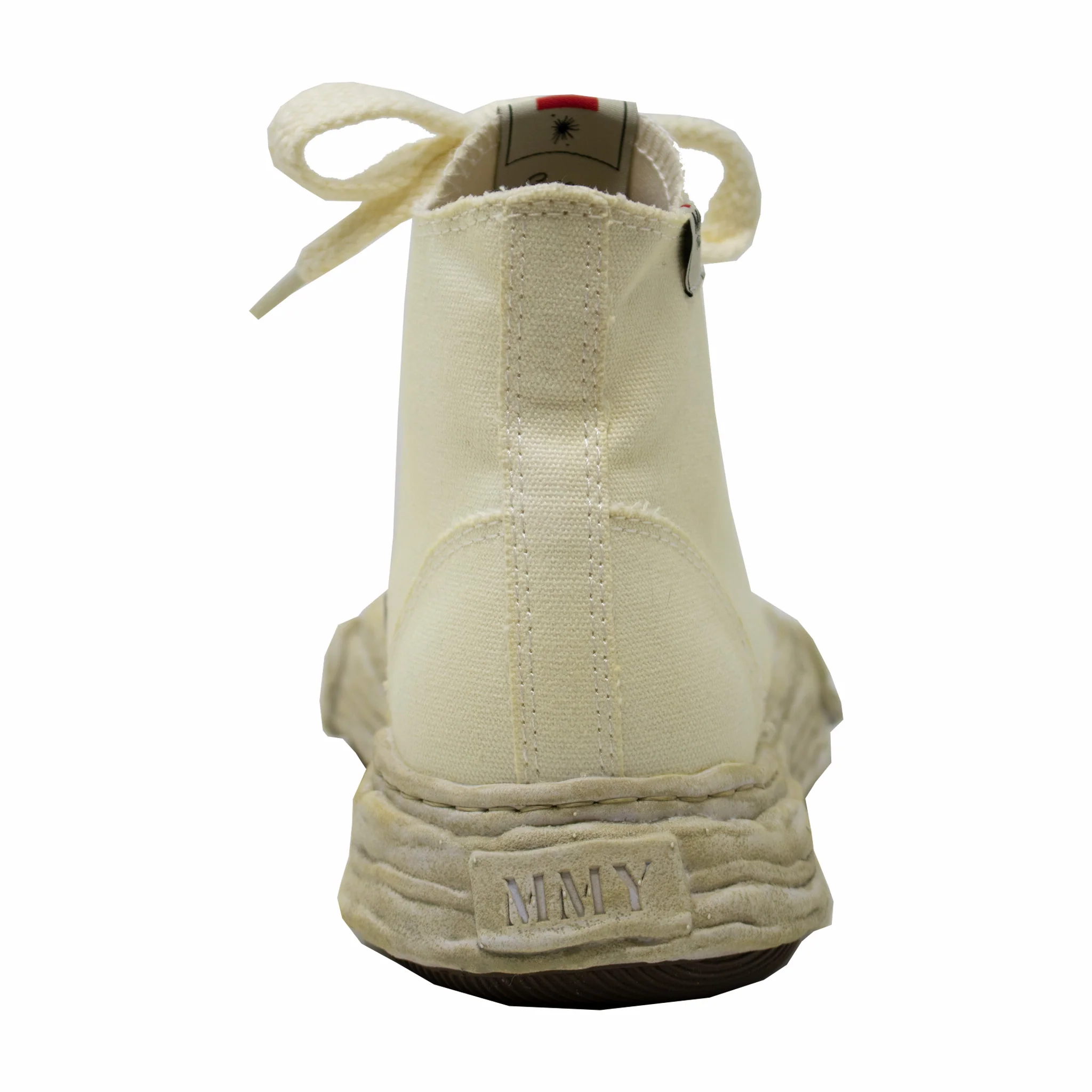 Maison MIHARA YASUHIRO "Peterson 23" OG Sole Canvas High-Top Sneaker (White) - Image 4