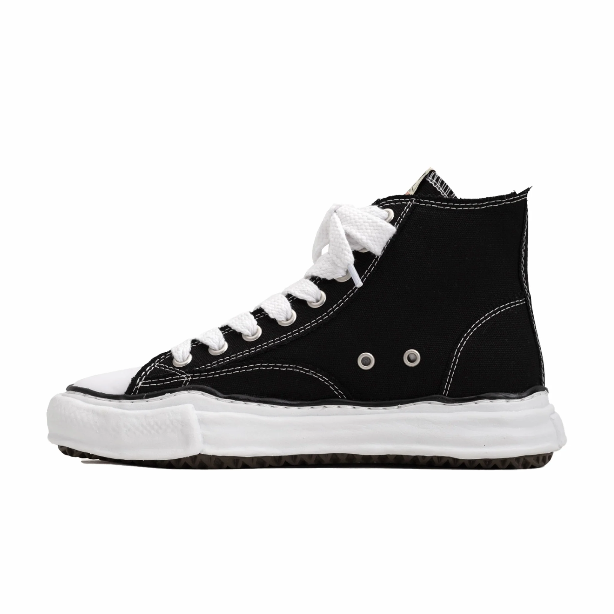 Maison MIHARA YASUHIRO "Peterson" OG Sole Canvas High-Top Sneaker (Black) - Image 2