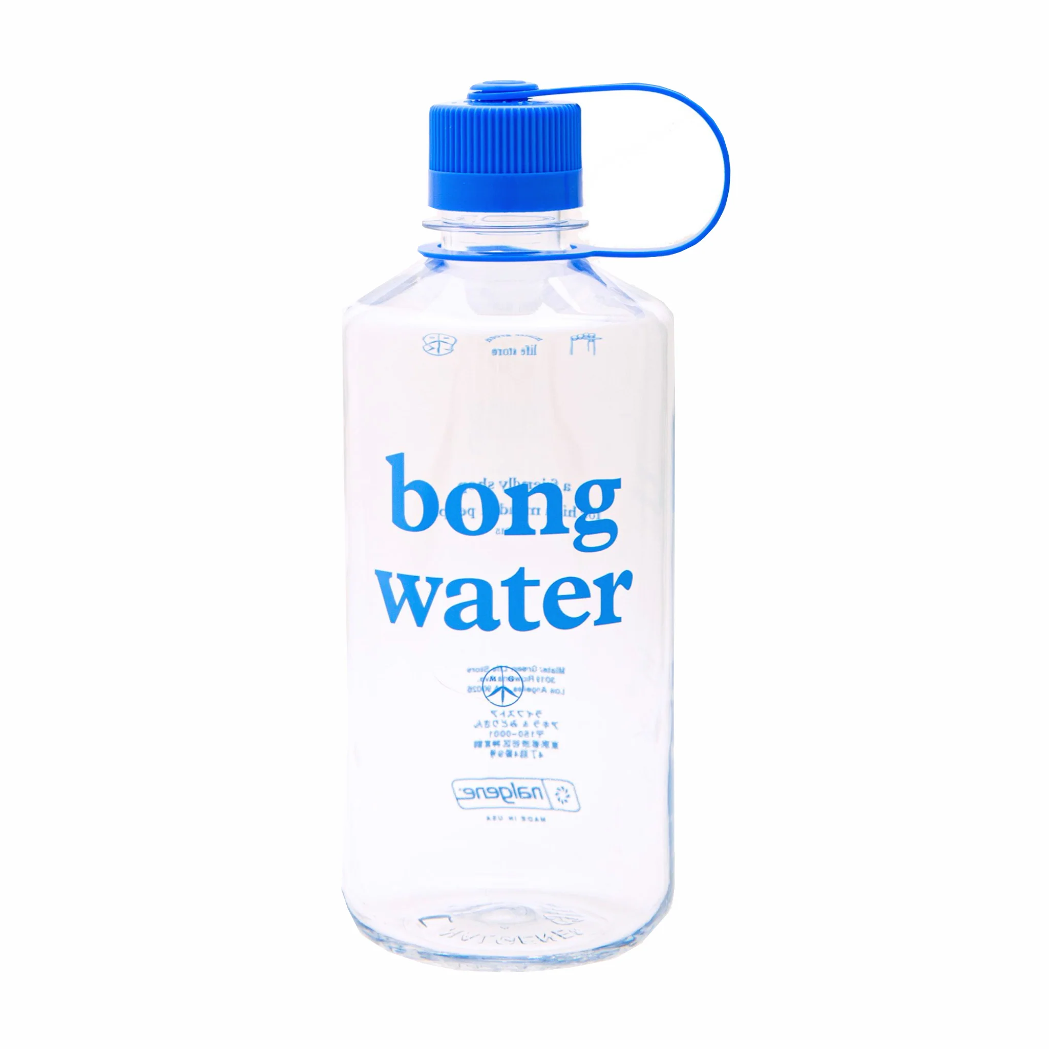 Mister Green Bong Water 32 oz. Narrow Mouth Nalgene (Clear/Royal)