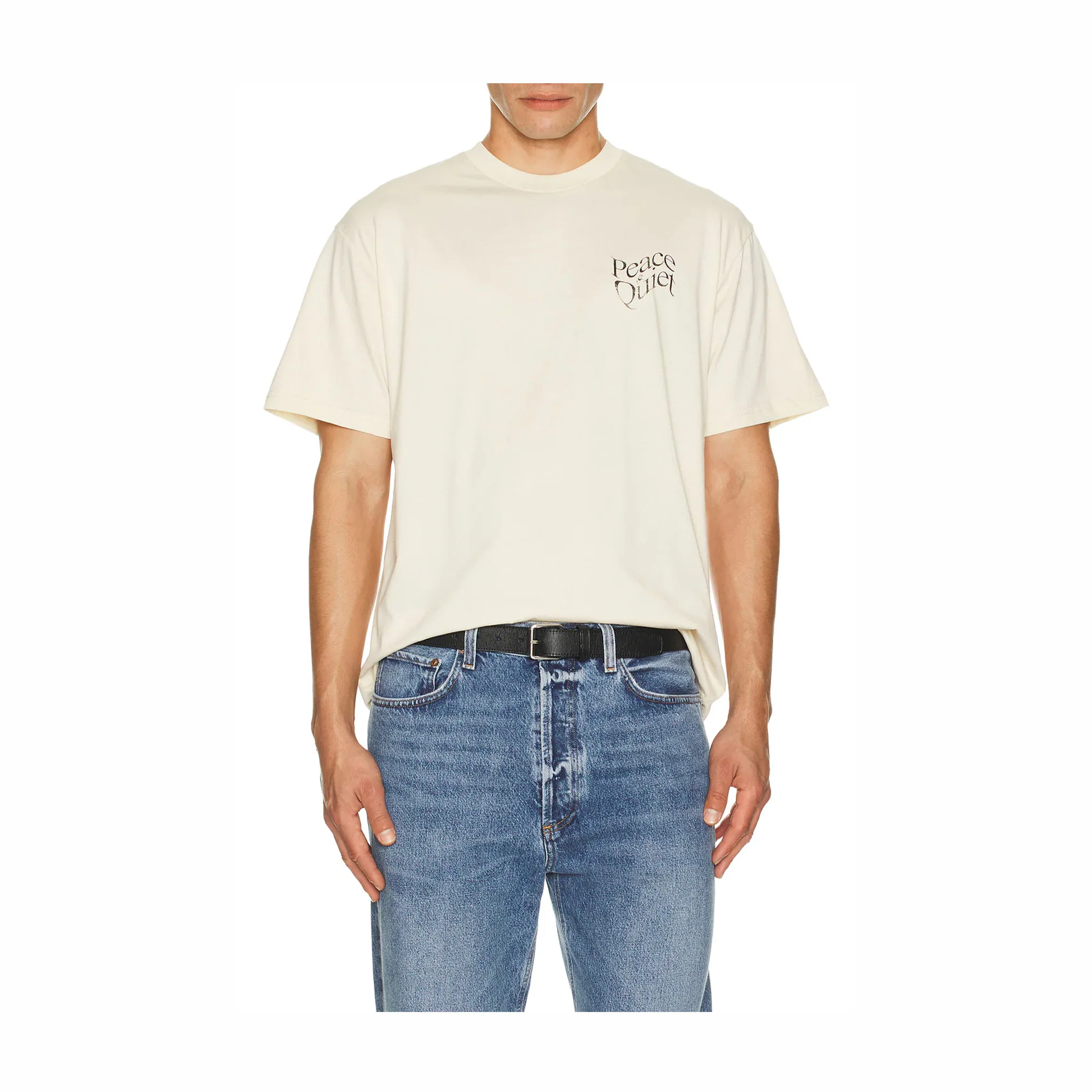 Museum Of Peace & Quiet Warped T-Shirt (Bone) - Image 3