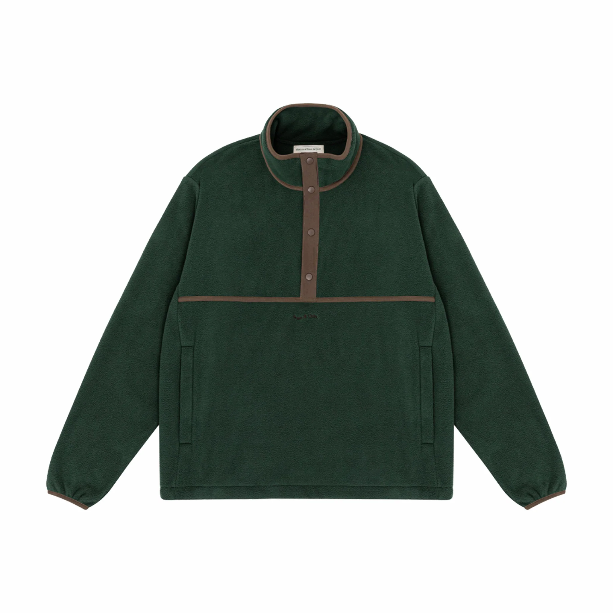 Museum of Peace & Quiet Wordmark Sherpa Pullover (Forest)