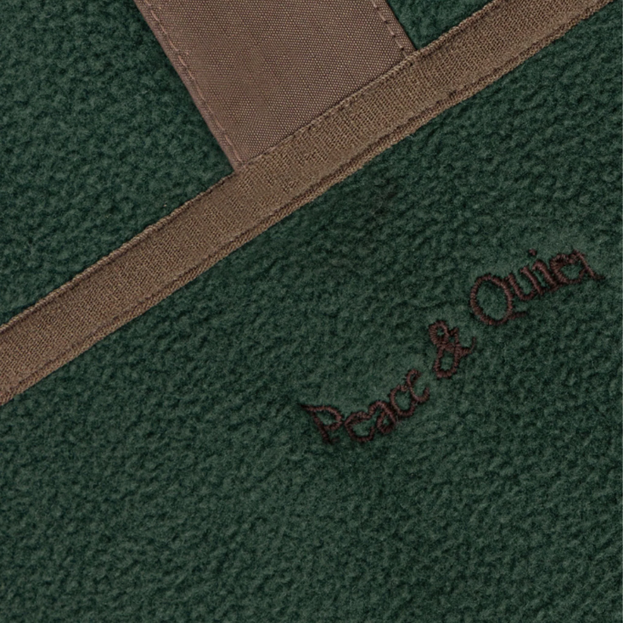 Museum of Peace & Quiet Wordmark Sherpa Pullover (Forest) - Image 2