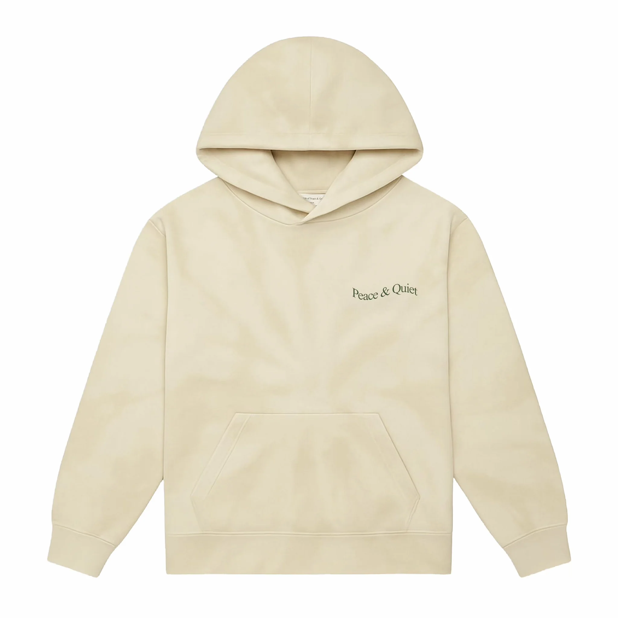 Museum of Peace & Quiet Wordmark Tye Dye Hoodie (Bone)