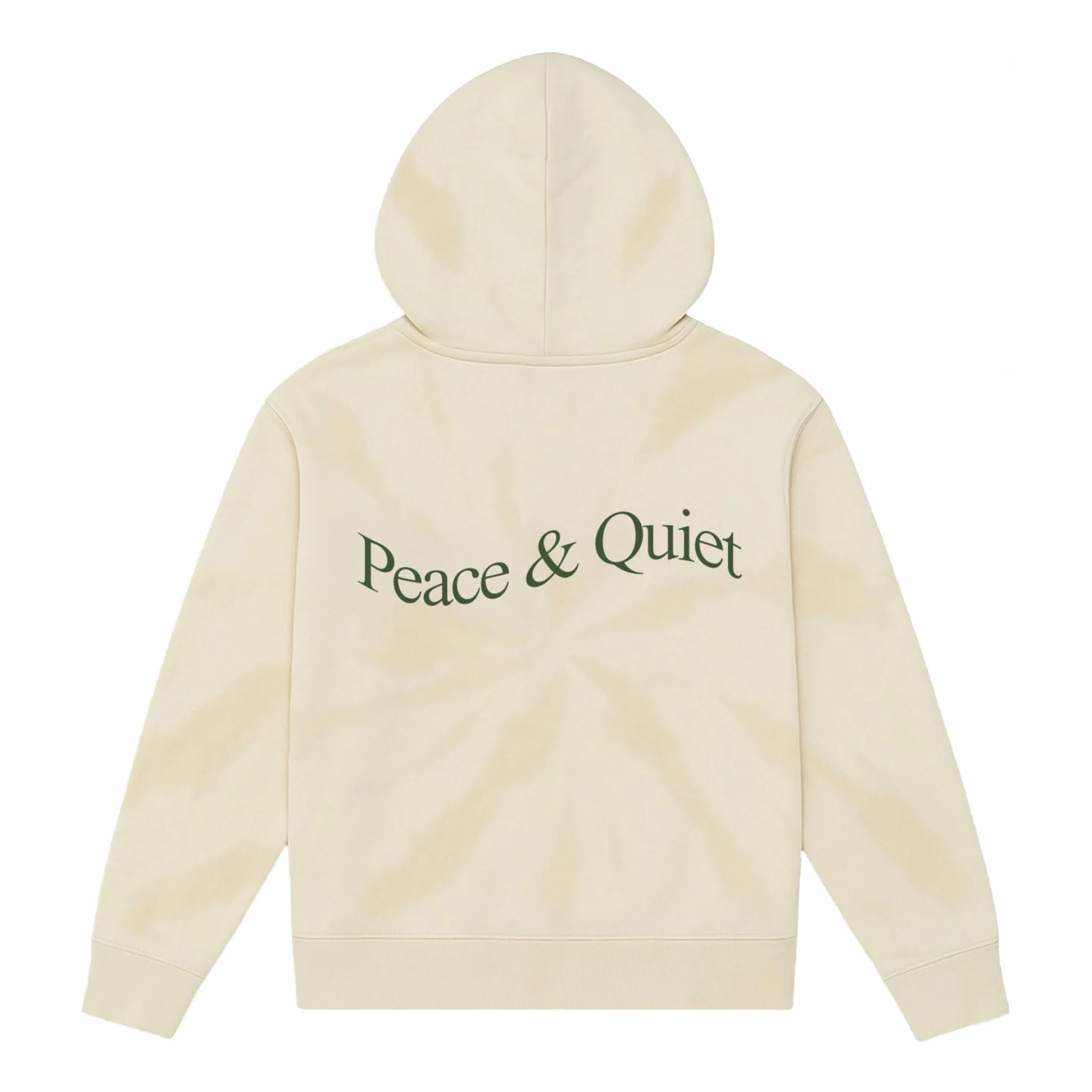 Museum of Peace & Quiet Wordmark Tye Dye Hoodie (Bone) - Image 2