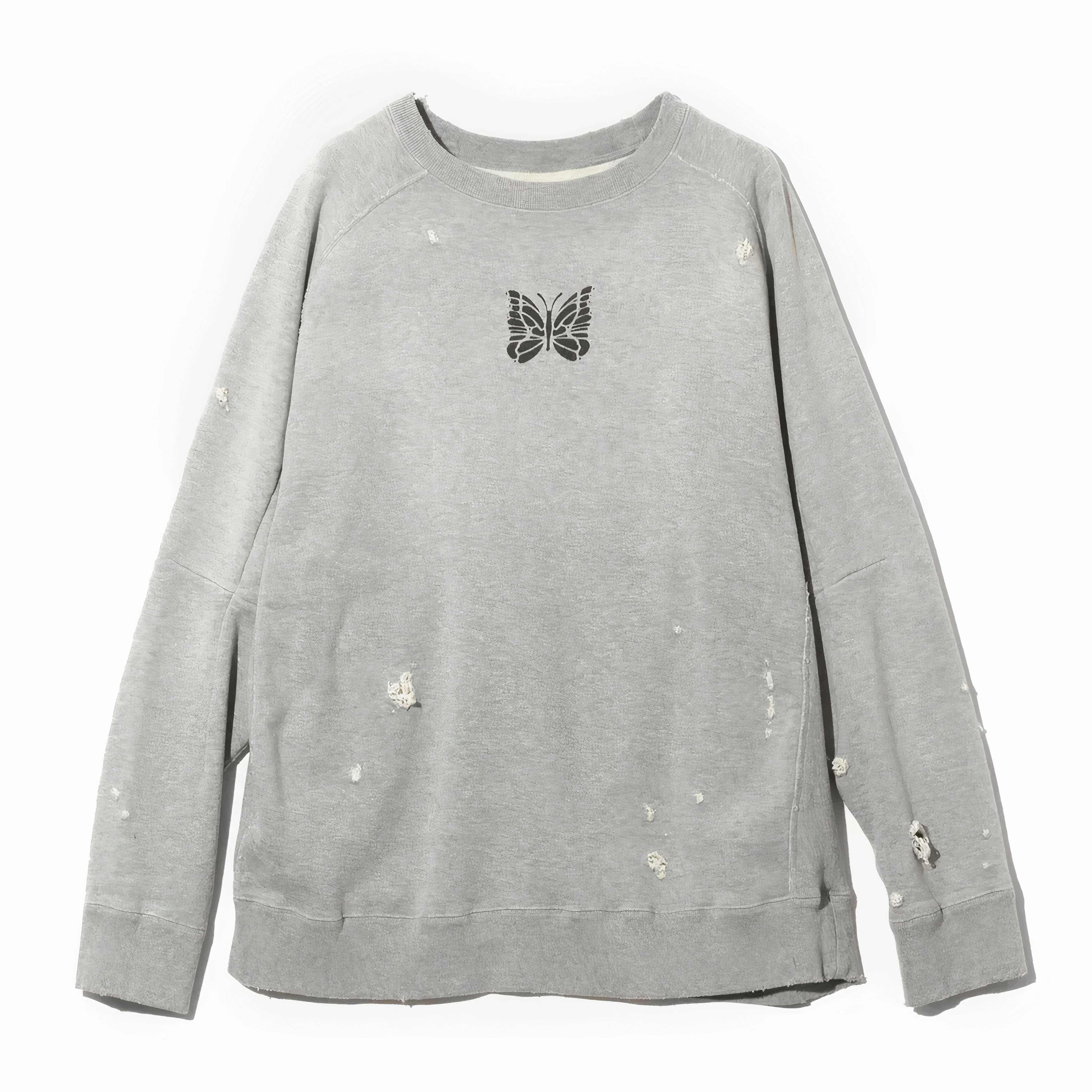 Needles Deconstructed Sweatshirt - Cotton French Terry (Grey)