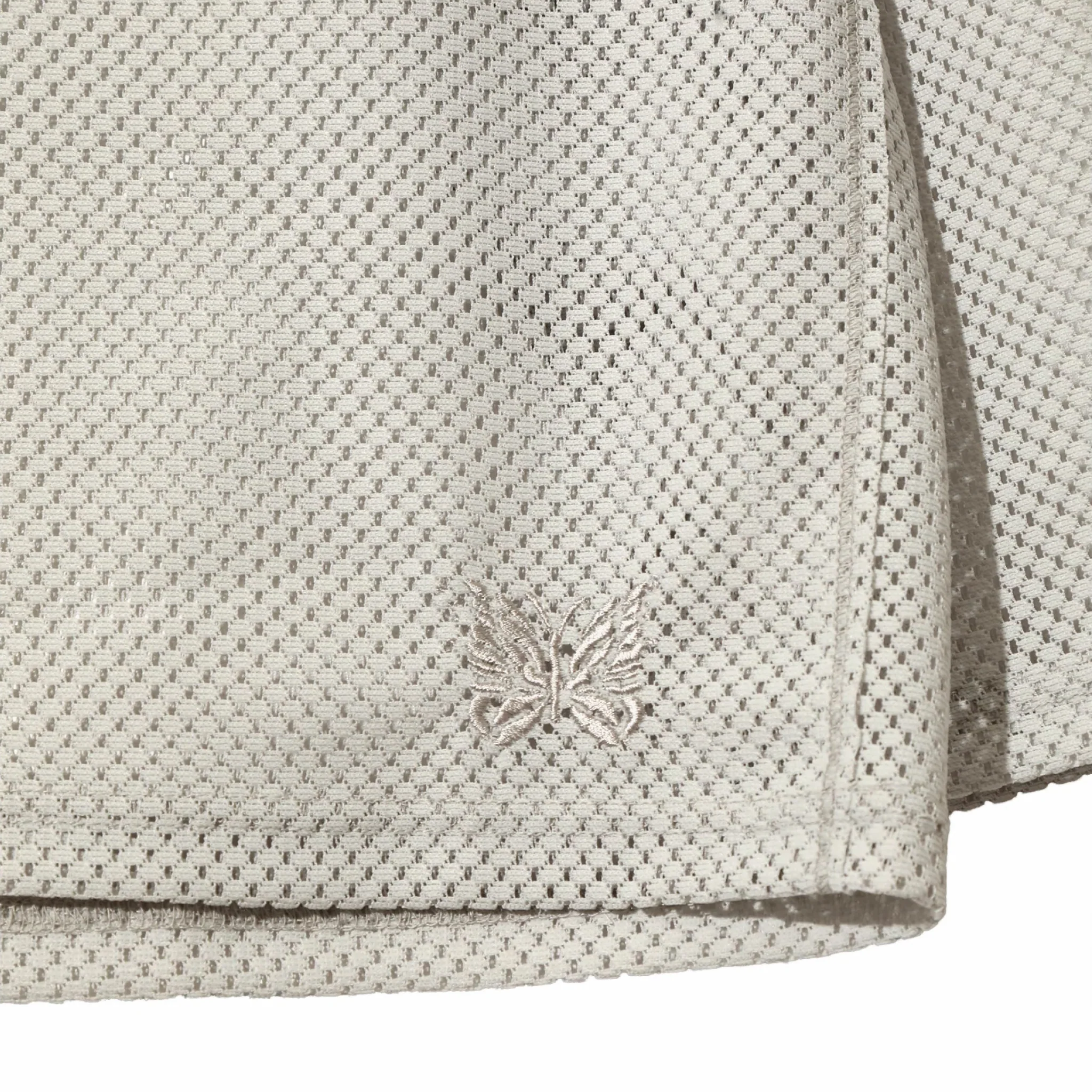Needles L/S U-Neck Tee - Geometric Raschel Lace (Grey) - Image 3
