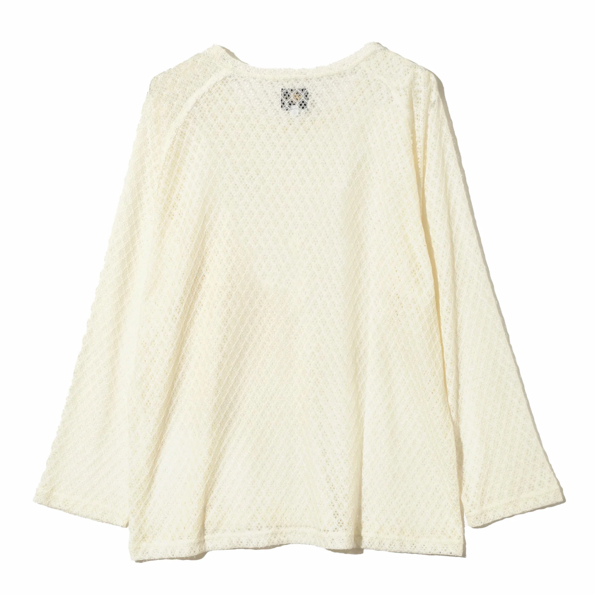 Needles L/S U-Neck Tee - PE/W Raschel Lace (White) - Image 2