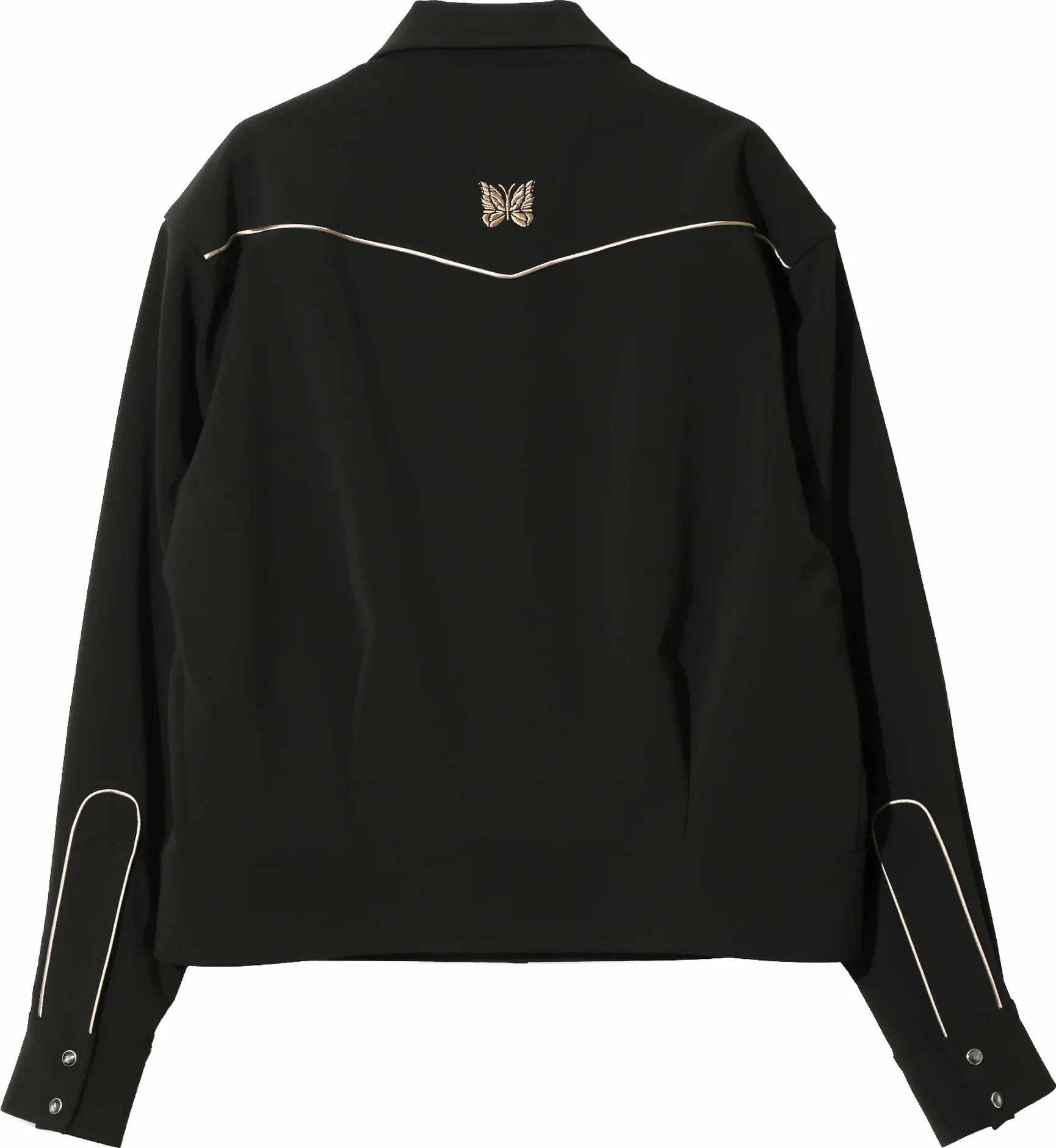 Needles Piping Cowboy Jacket - Poly Double Cloth (Black/Gold) - Image 2