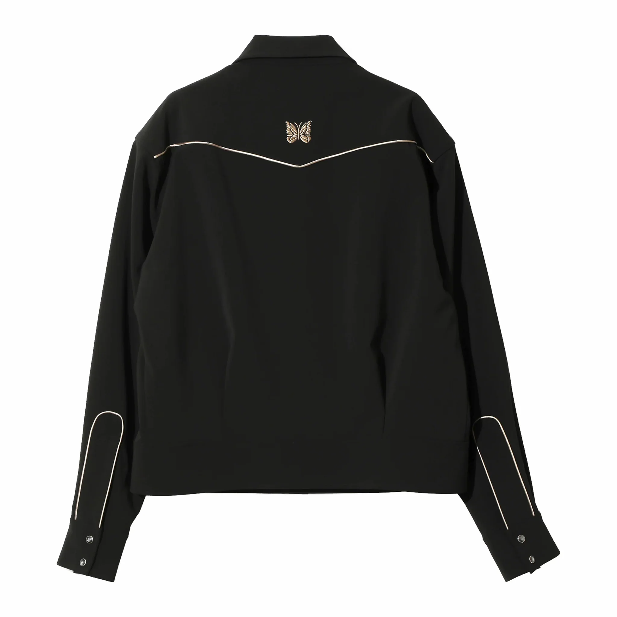 Needles Piping Cowboy Jacket - Poly Double Cloth (Black/Gold) - Image 3