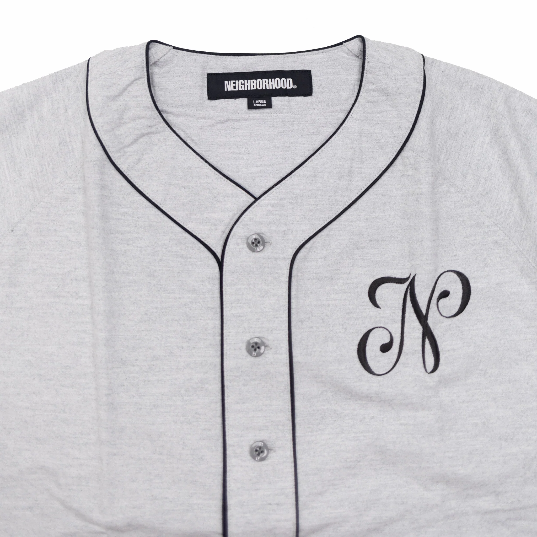 Neighborhood Baseball Shirt SS (Grey) - Image 3