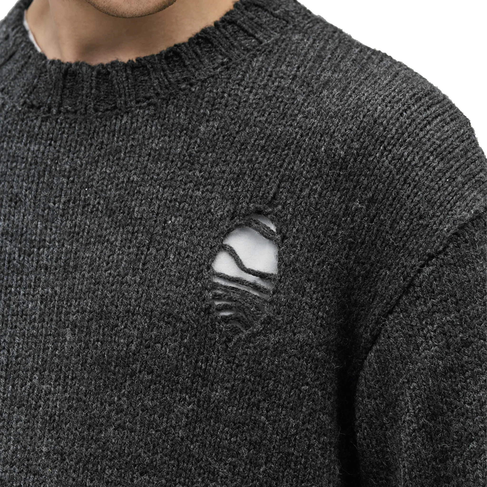 Neighborhood Savage Crewneck Sweater (Charcoal) - Image 3