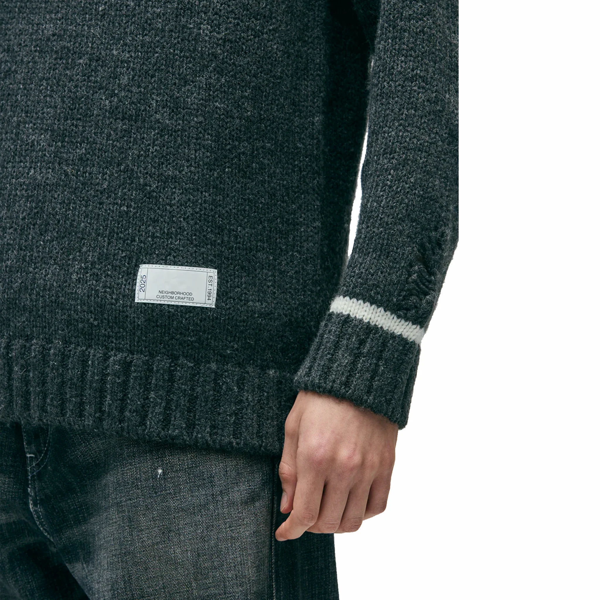 Neighborhood Savage Crewneck Sweater (Charcoal) - Image 5