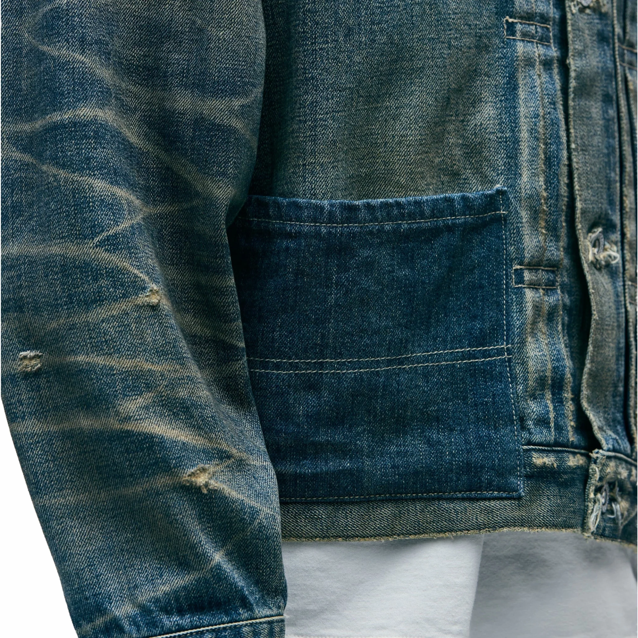 Neighborhood Savage Denim Type 1 Jacket (Indigo) - Image 2