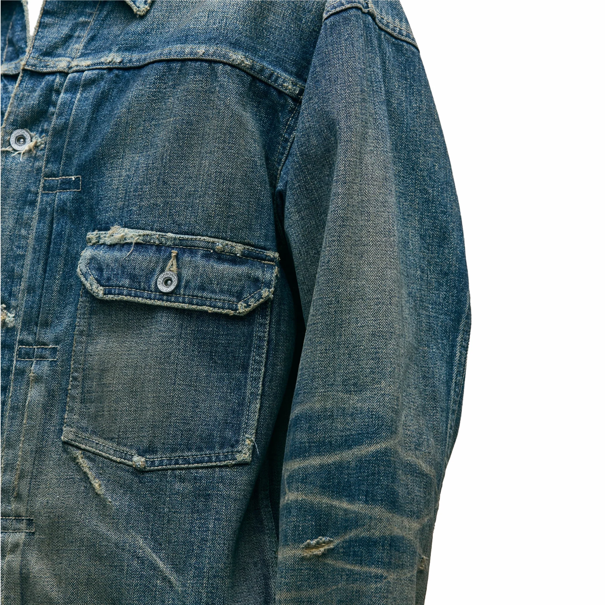 Neighborhood Savage Denim Type 1 Jacket (Indigo) - Image 3