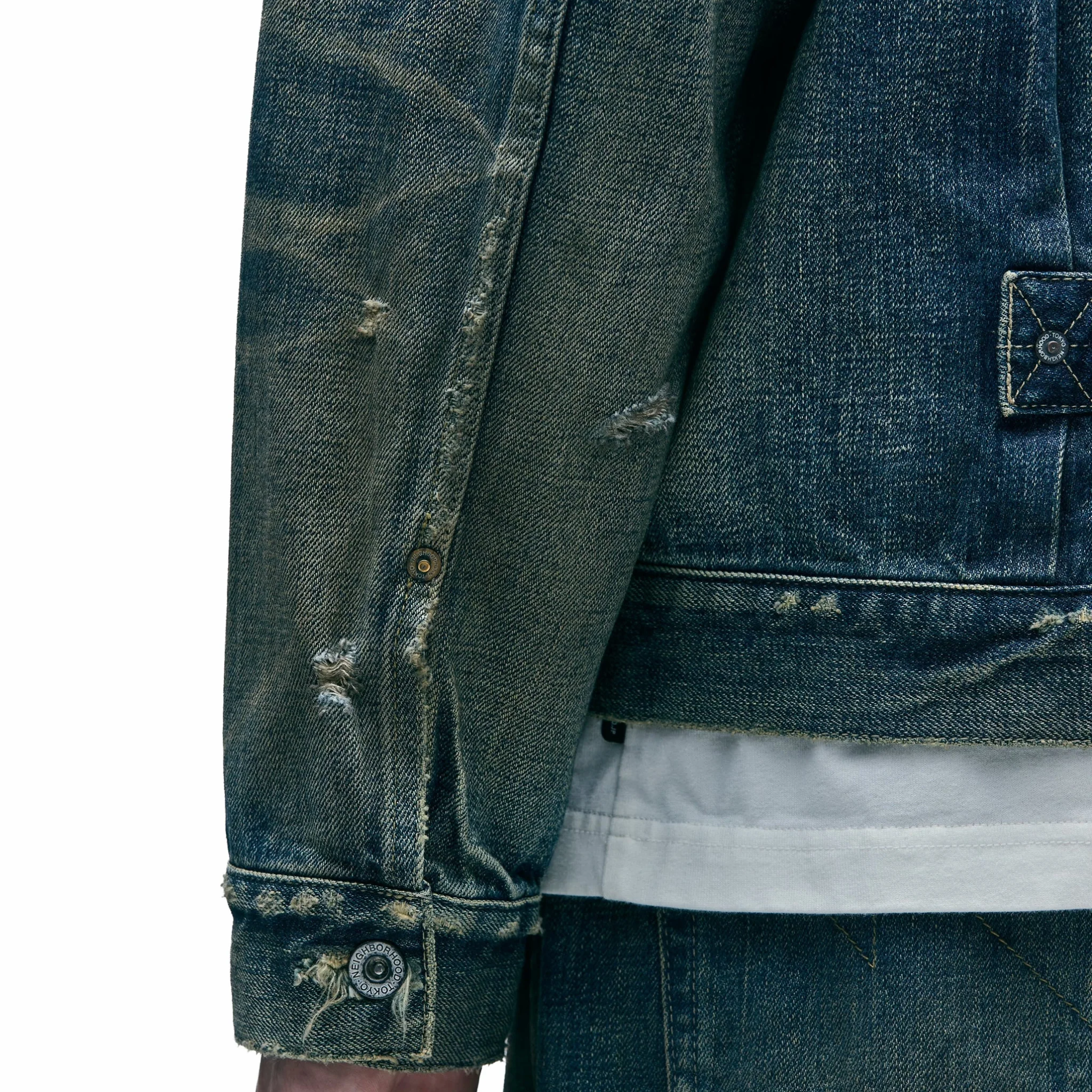 Neighborhood Savage Denim Type 1 Jacket (Indigo) - Image 4