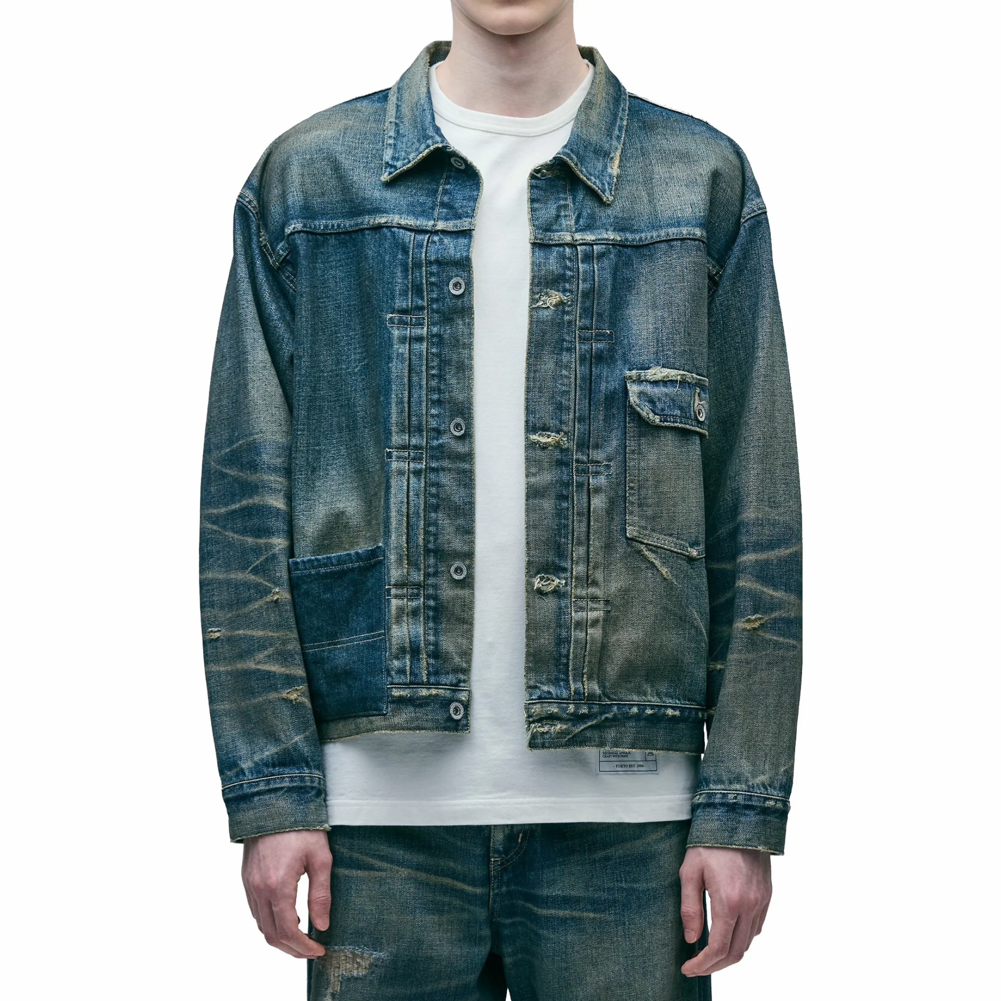 Neighborhood Savage Denim Type 1 Jacket (Indigo) - Image 6