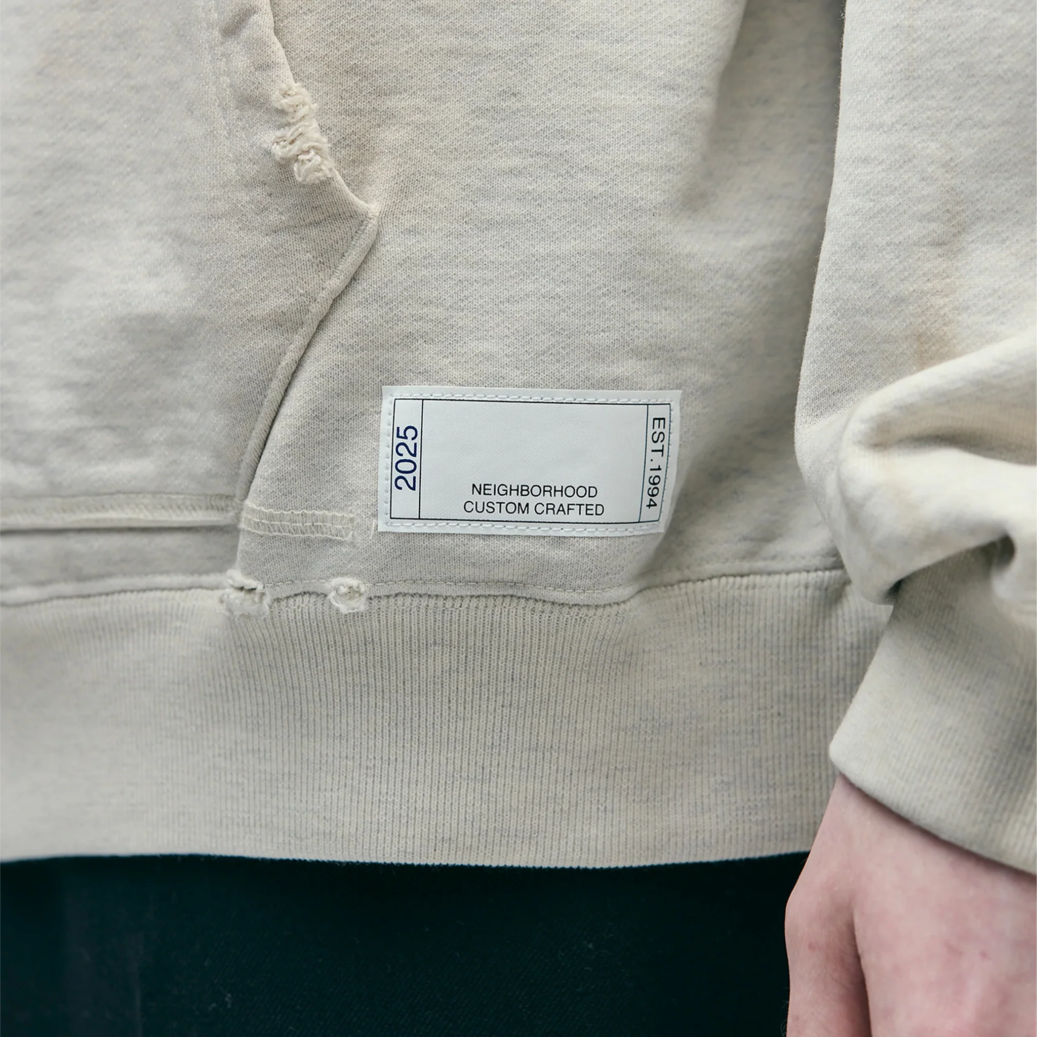 Neighborhood Savage Sweat Hoodie LS (Oatmeal) - Image 4