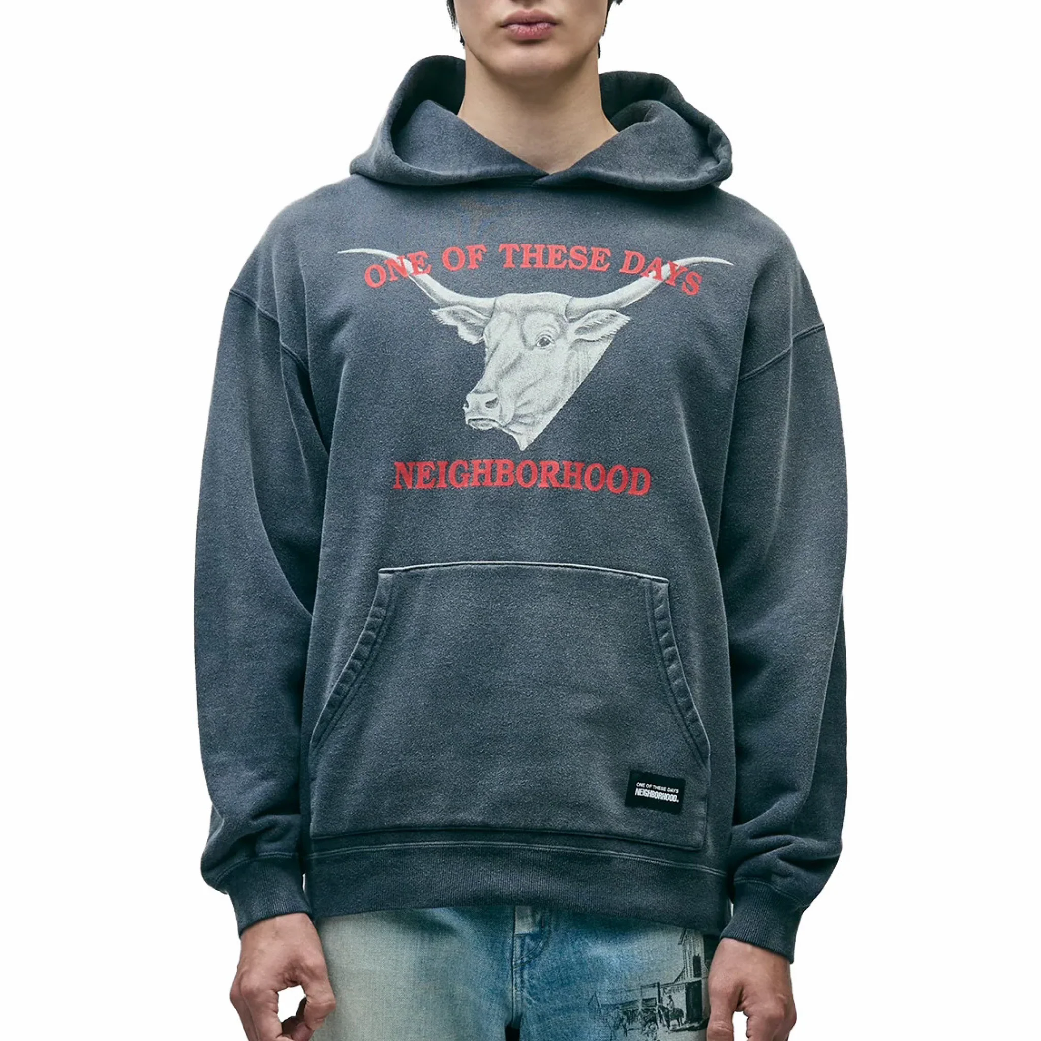Neighborhood x OOTD . Hoodie (Black) - Image 4