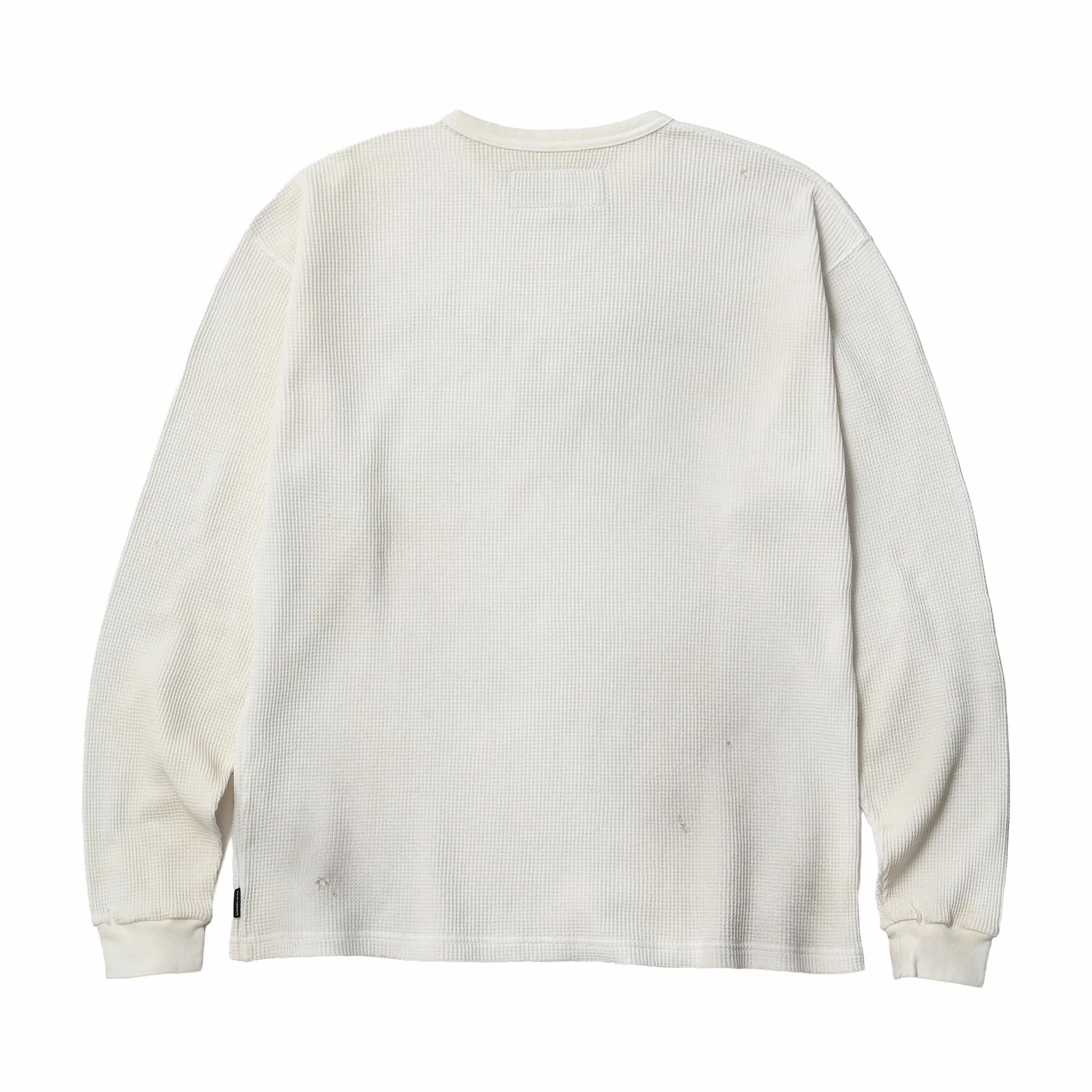 Neighborhood x OOTD . Waffle Fabric Longsleeve Crewneck (White) - Image 2