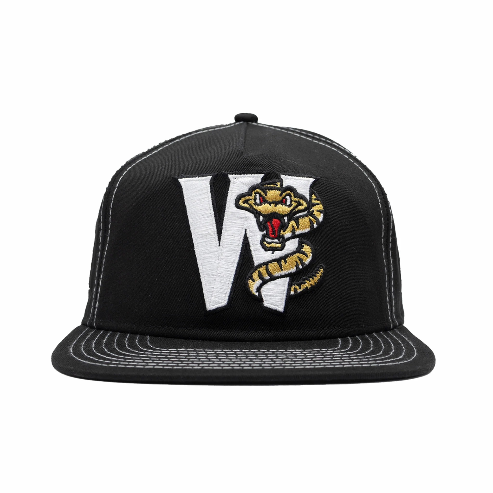 New Era x August - Wisconsin Timber Rattlers 5 Panel Snapback Cap (Black/White)