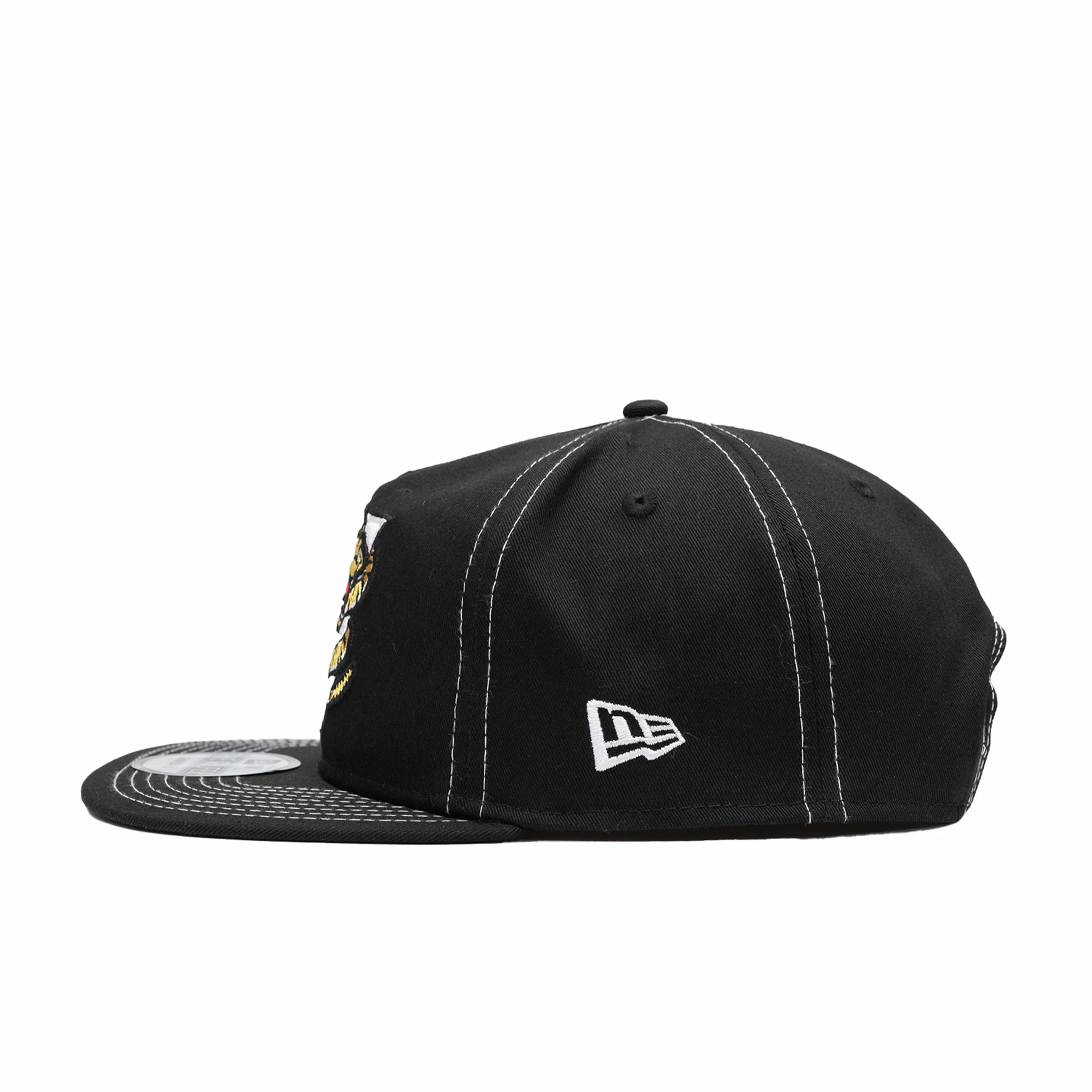 New Era x August - Wisconsin Timber Rattlers 5 Panel Snapback Cap (Black/White) - Image 4