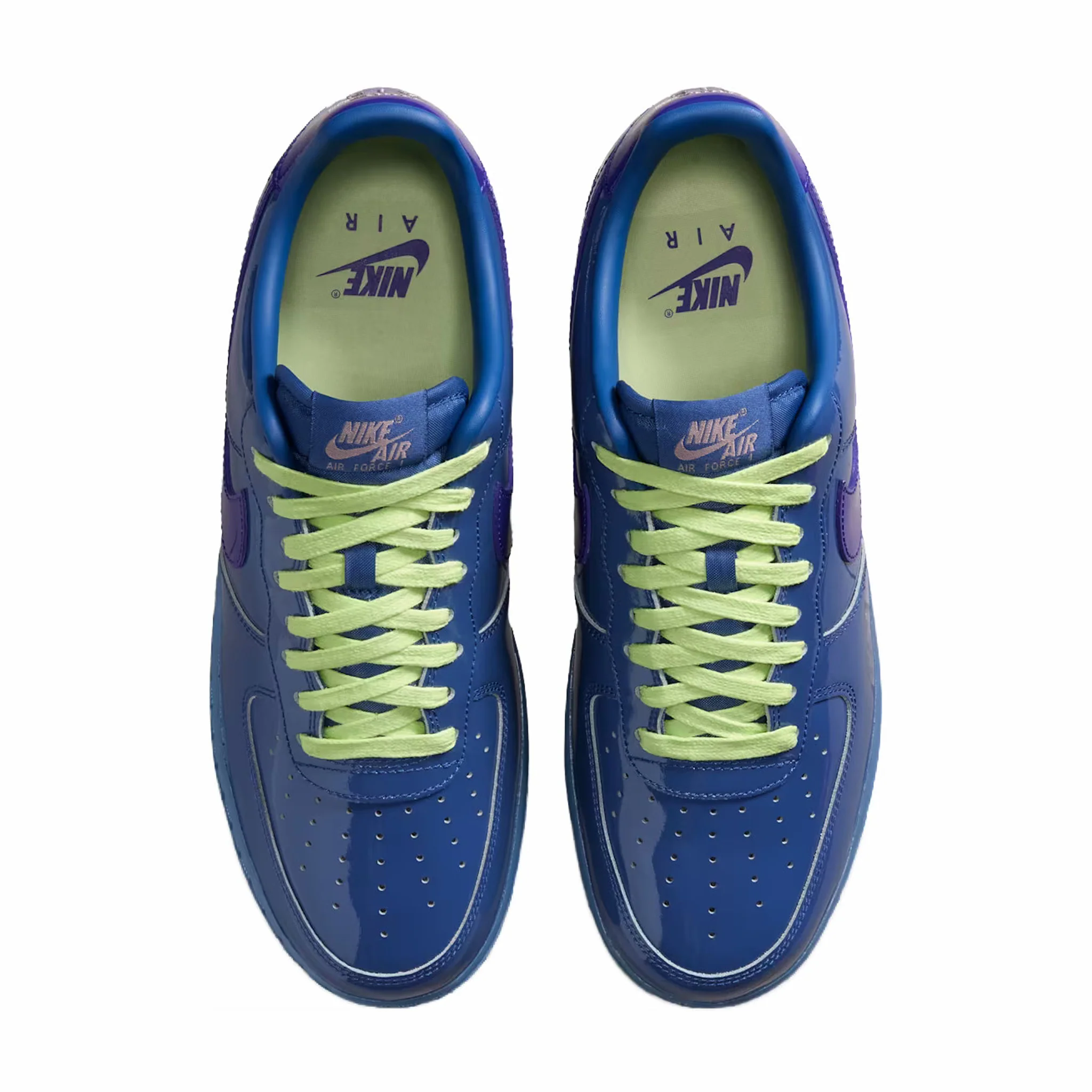 Nike Air Force 1 Patent “Mystic Navy” (Mystic Navy/Light Liquid Lime-Grape Ice-Light Violet Ore) - Image 4