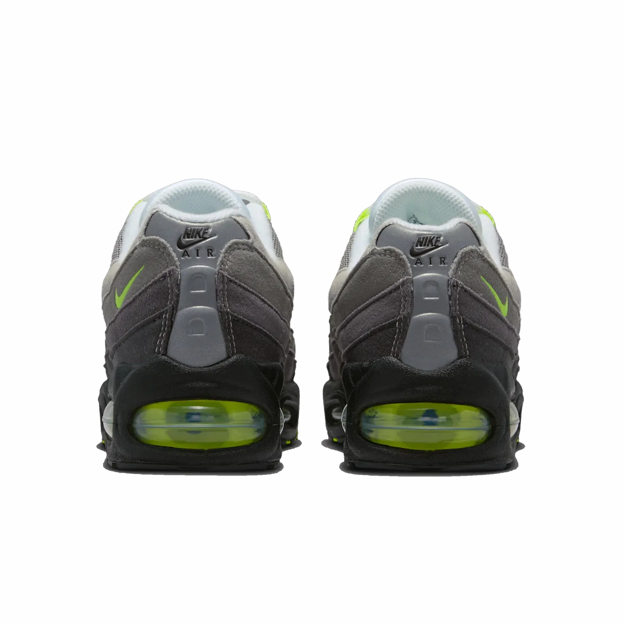Nike Grade School Air Max 95 OG “Neon” Big Bubble (Black/Cool Grey-Neon Yellow) - Image 5