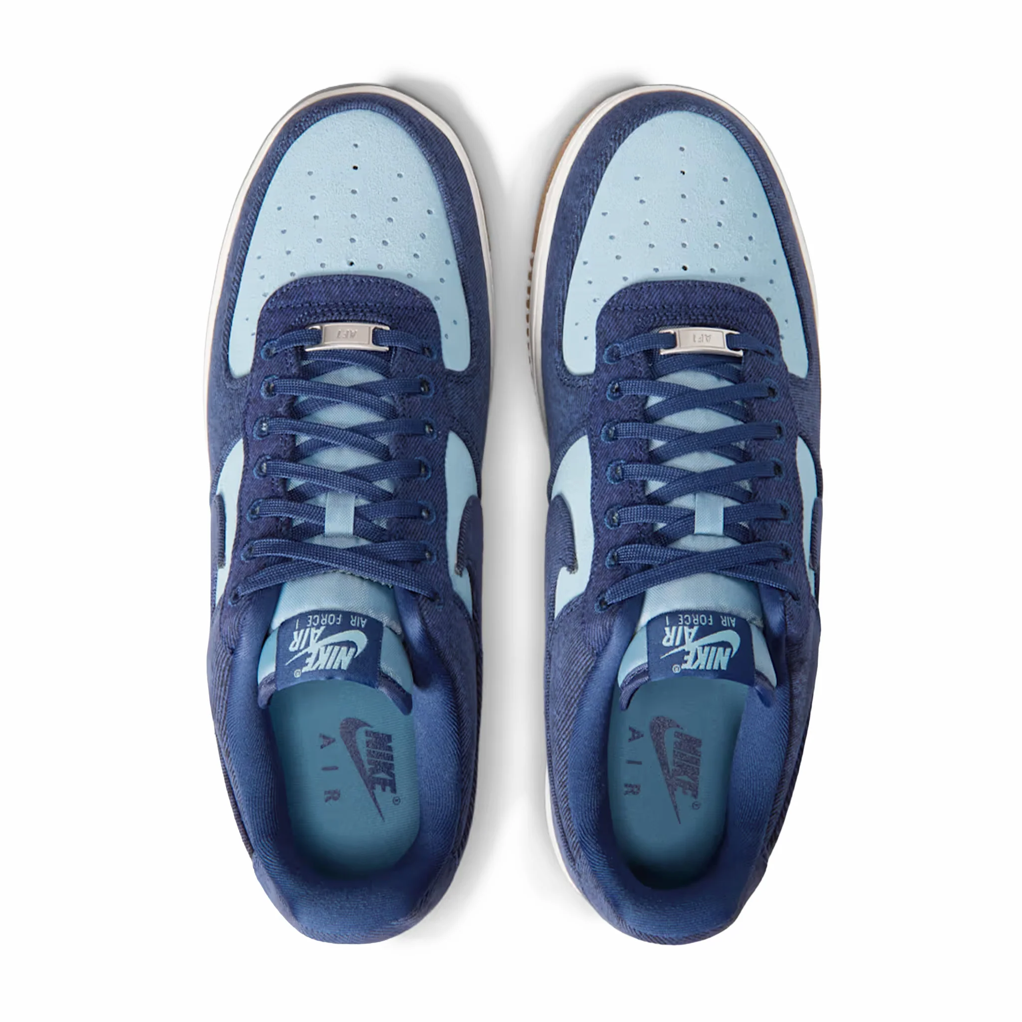 Nike Men's Air Force 1 '07 LV8 "Denim" (Navy/Navy-Worn Blue) - Image 2
