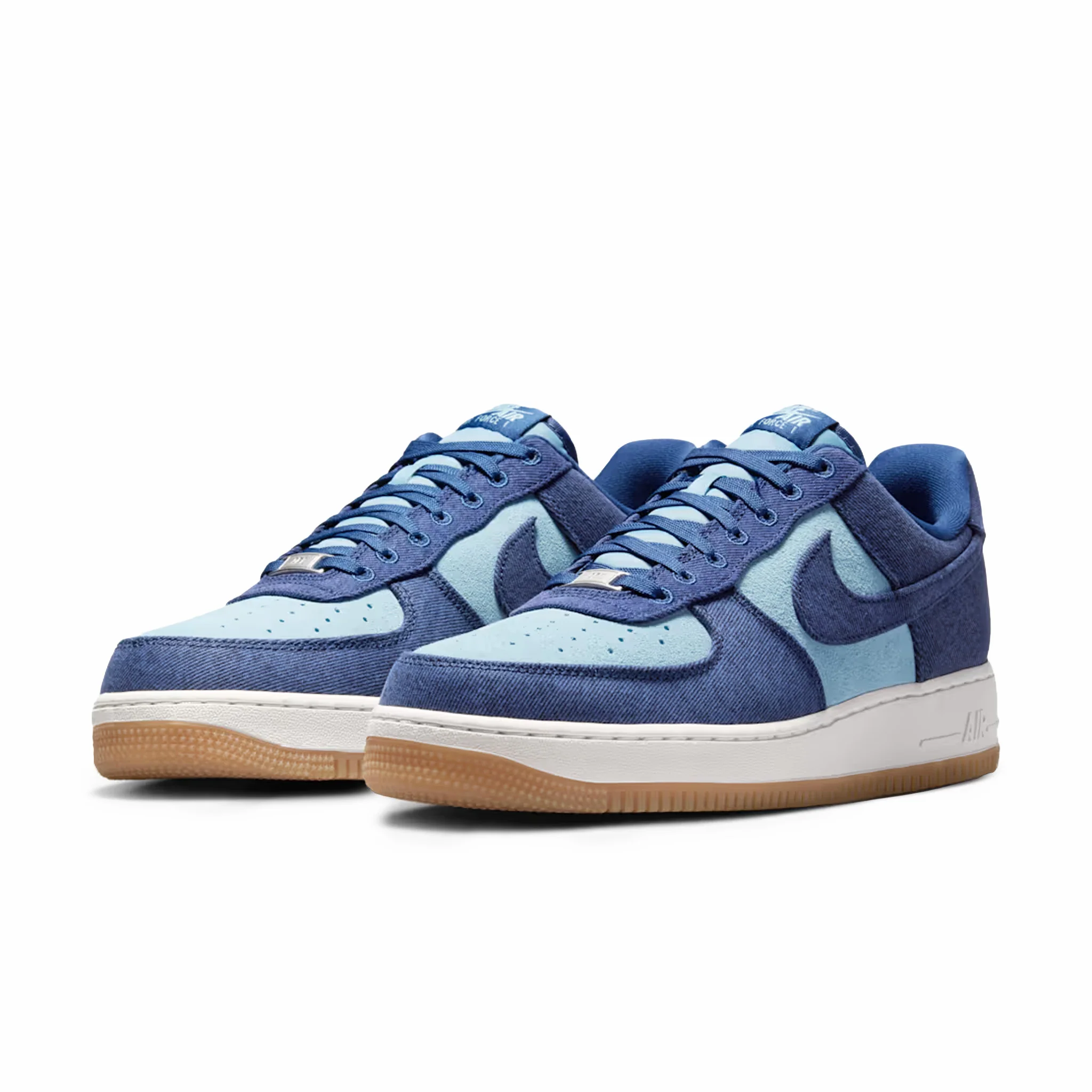 Nike Men's Air Force 1 '07 LV8 "Denim" (Navy/Navy-Worn Blue) - Image 3