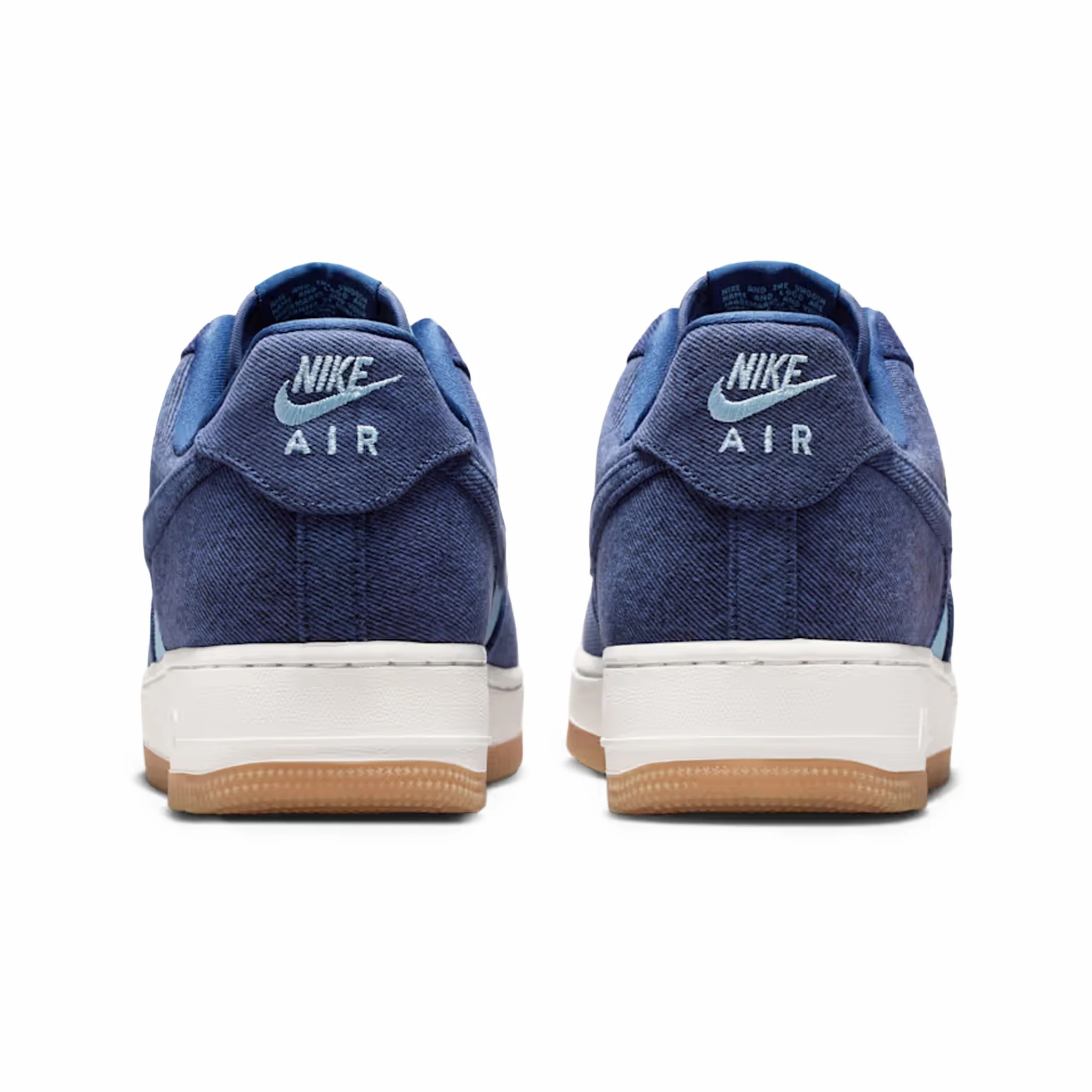 Nike Men's Air Force 1 '07 LV8 "Denim" (Navy/Navy-Worn Blue) - Image 4