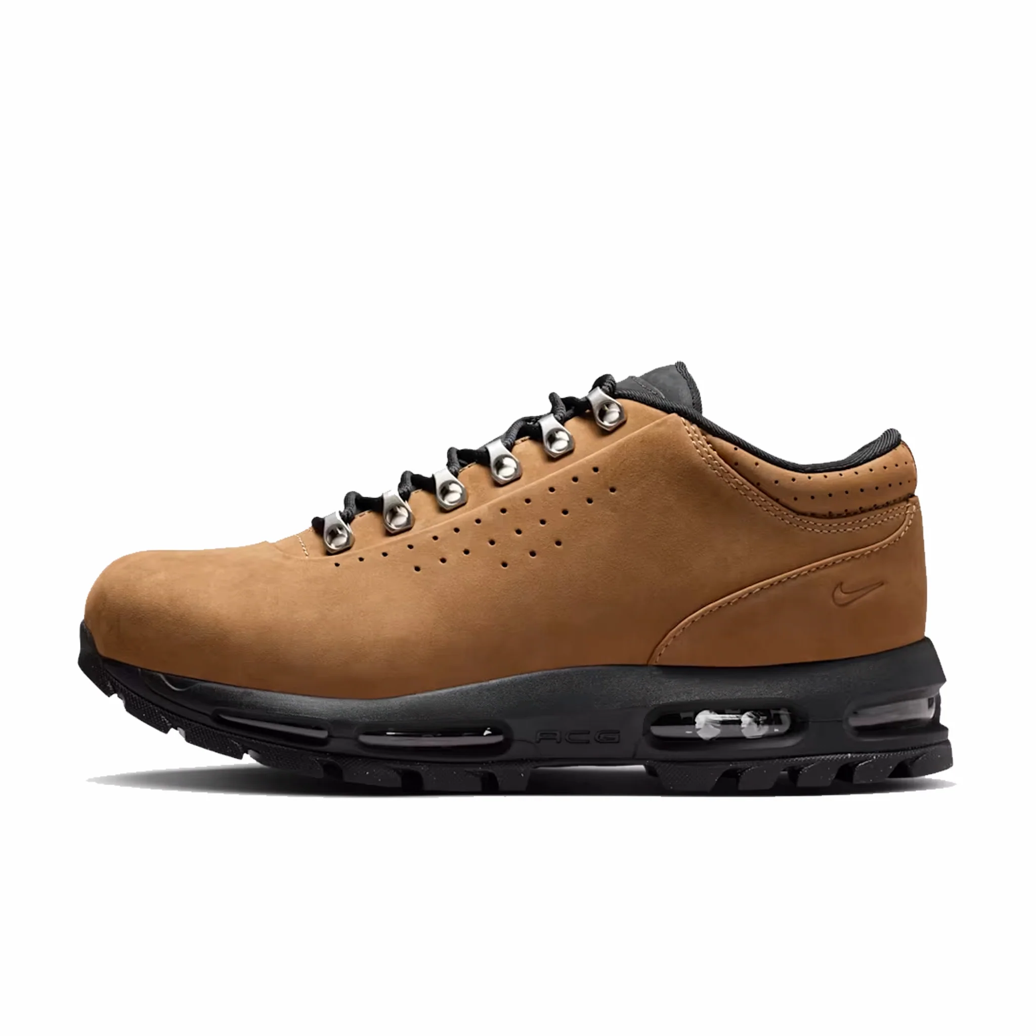 Nike Men's Air Goadome Low SP (Taupe/University Red-Black) - Image 2