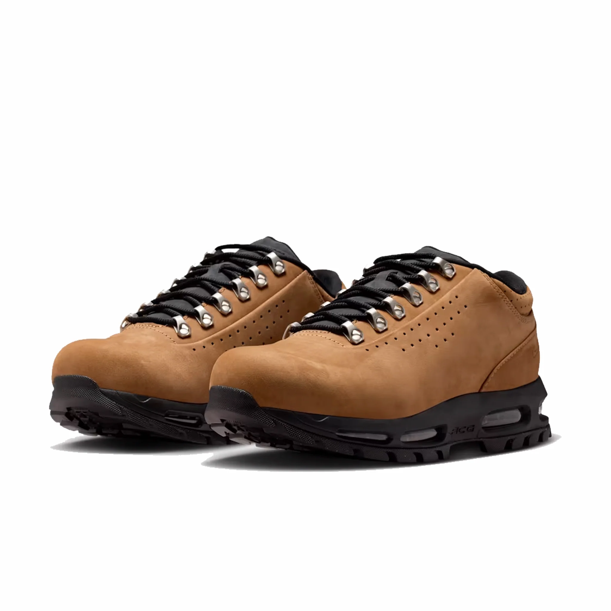 Nike Men's Air Goadome Low SP (Taupe/University Red-Black) - Image 3