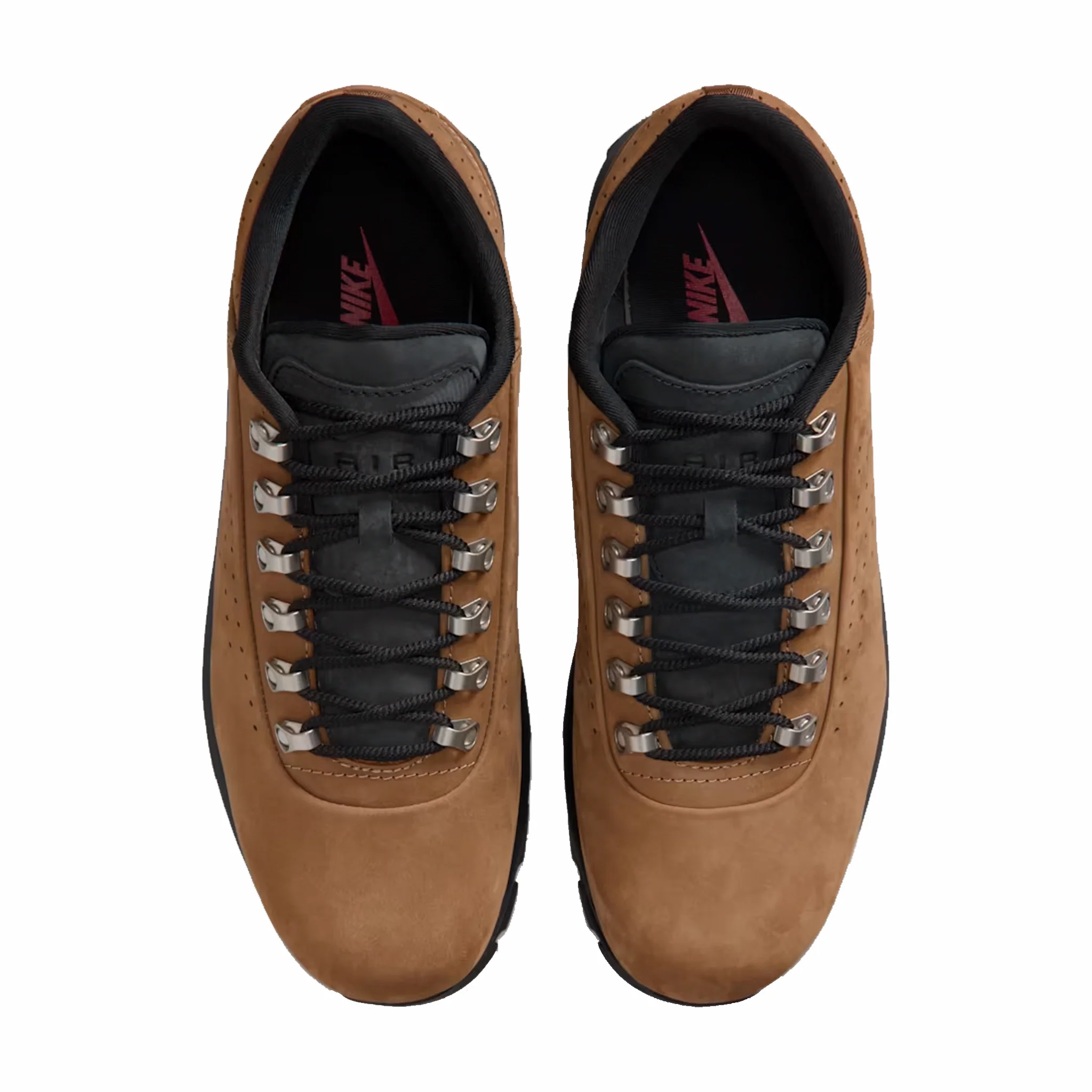 Nike Men's Air Goadome Low SP (Taupe/University Red-Black) - Image 4