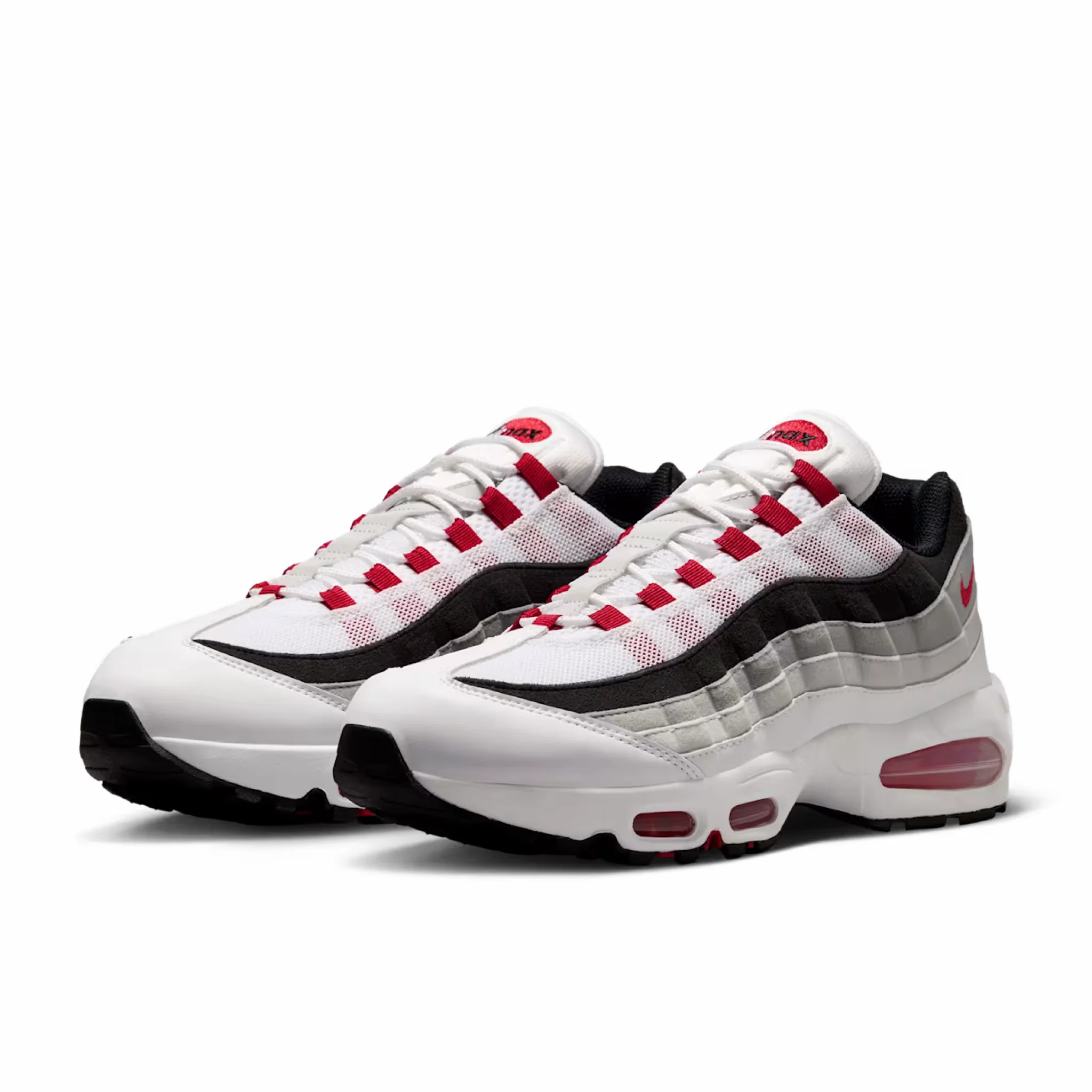 Nike Men's Air Max 95 Big Bubble Premium "Comet" (White/Comet Red-Neutral Grey-Medium Grey) - Image 2