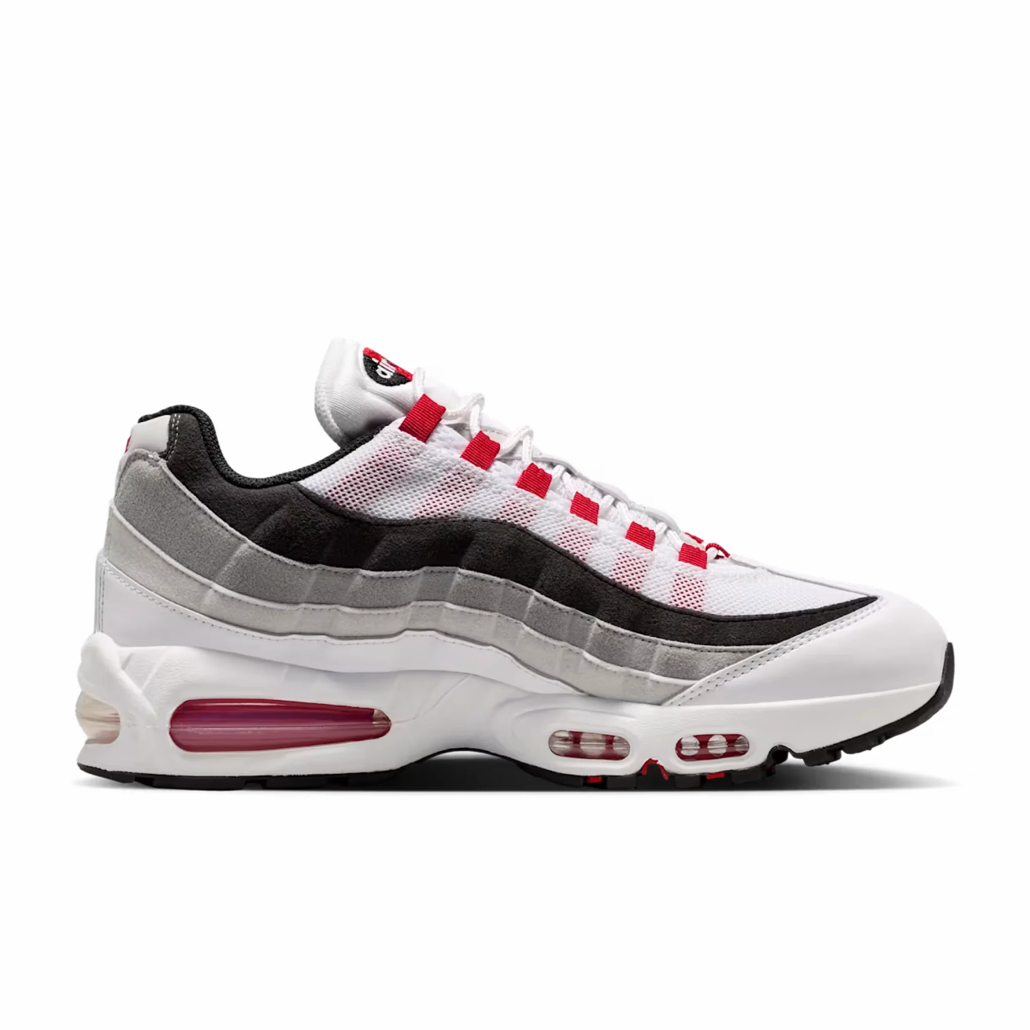 Nike Men's Air Max 95 Big Bubble Premium "Comet" (White/Comet Red-Neutral Grey-Medium Grey) - Image 3