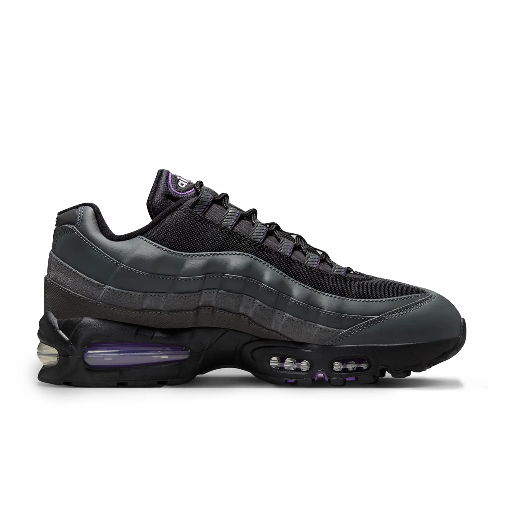 Nike Men's Air Max 95 Big Bubble "Racing Pack" (Iron Grey/ Black-Wild Grape)